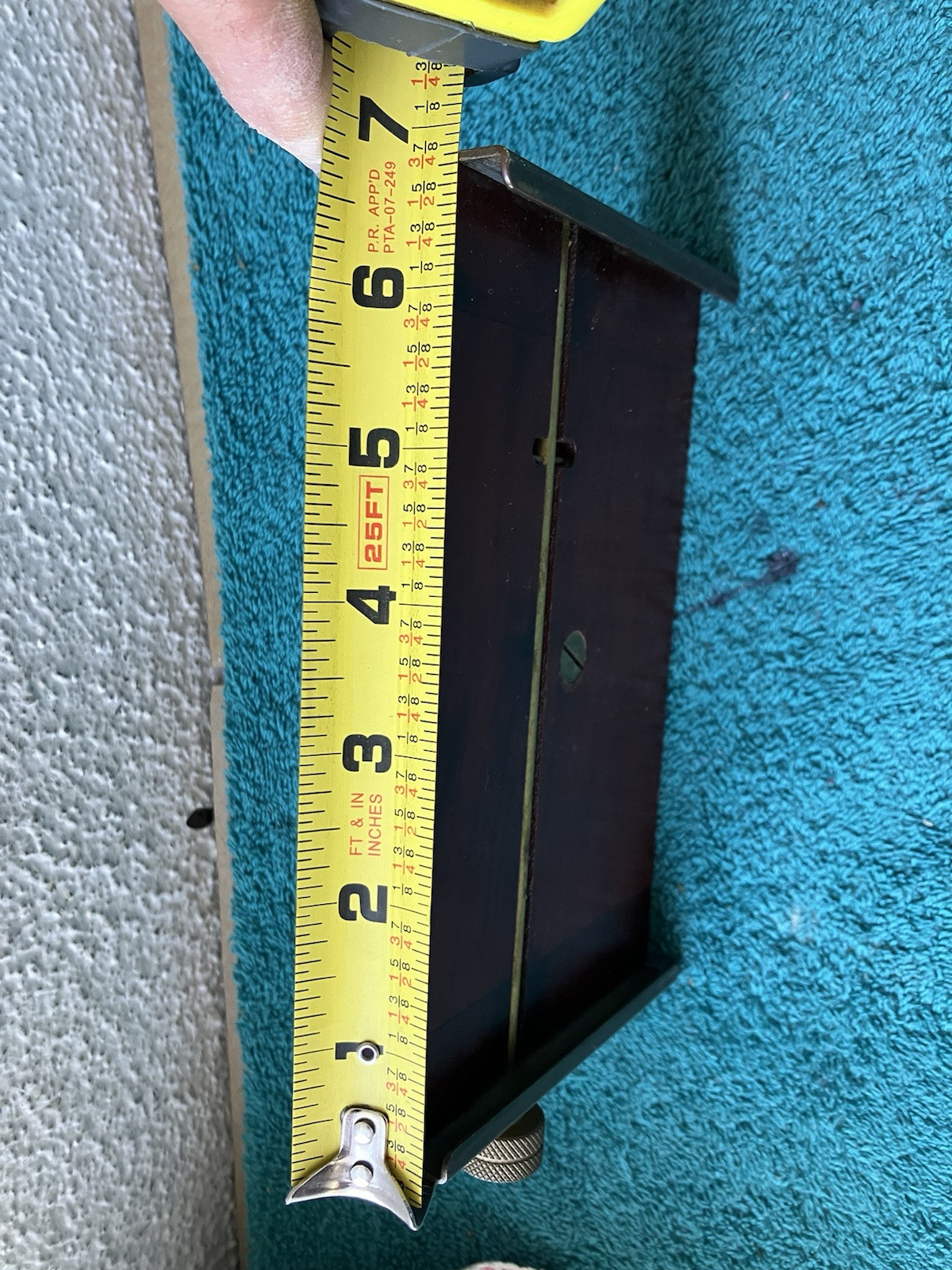 Antique Photography Sliding Tripod Block 6 3/4”x 4 1/8”