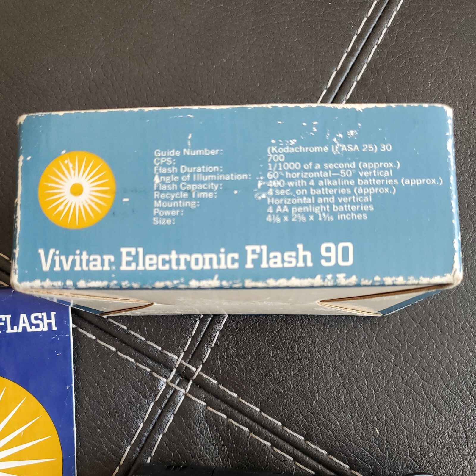 Vintage Vivitar Electronic Flash 90 in Original Box w Original Instructions