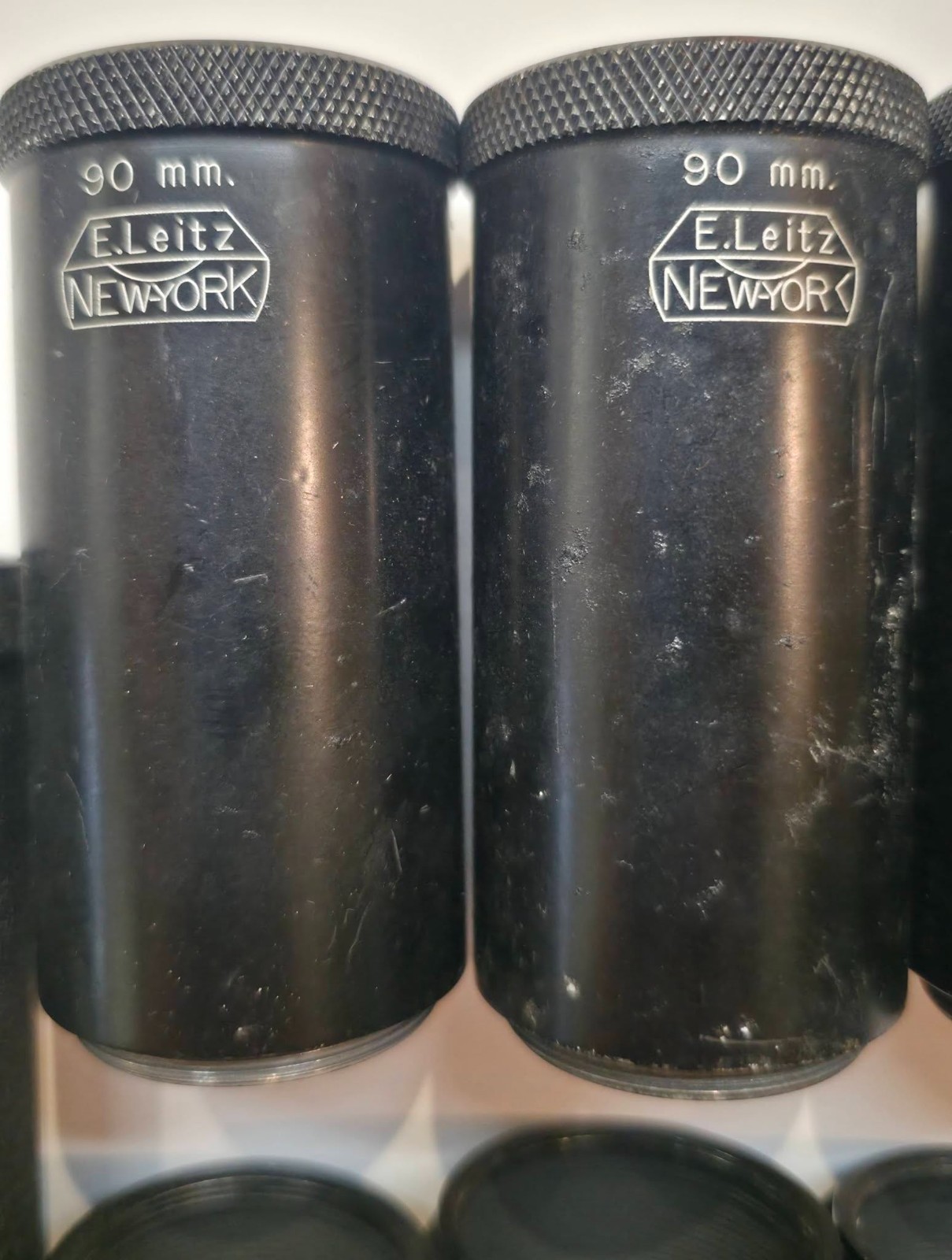 EIGHT VINTAGE EXTENSION TUBES / E LEITZ NEW YORK 90mm + SUMMAR ELMAR 5cm