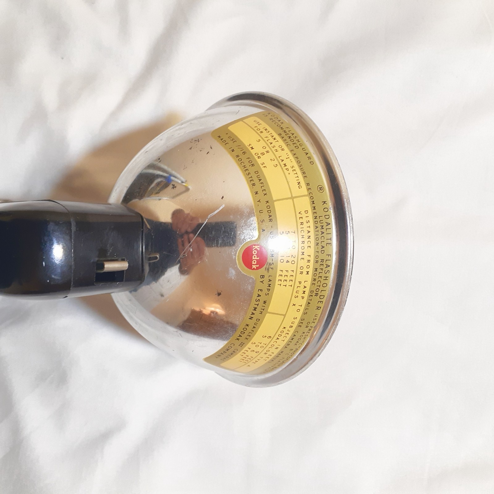 Kodak Kodalite Flasholder With Lumaclad Reflector & Kodalite M-40 Flasholder