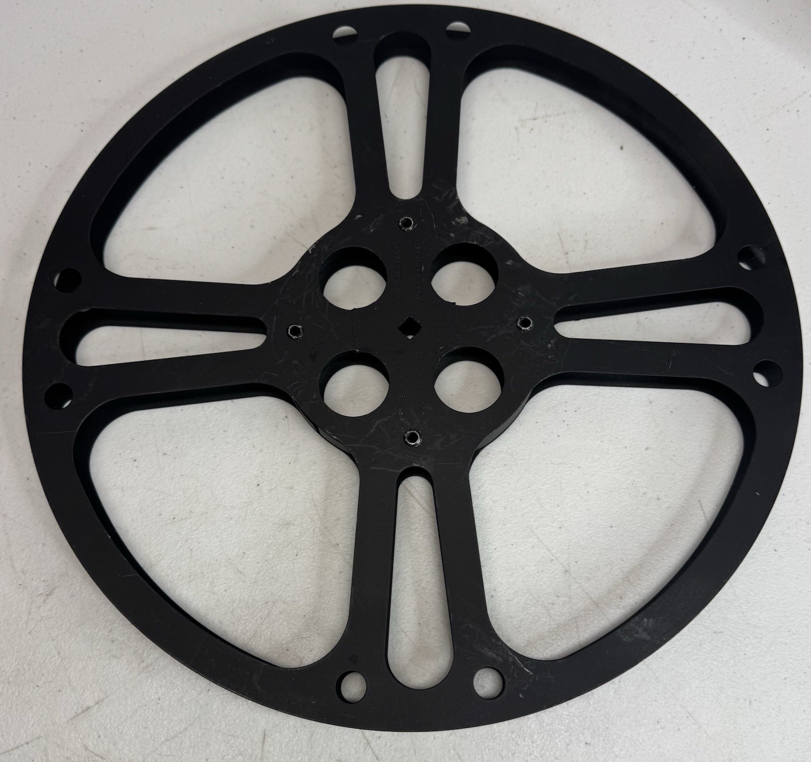 Vintage Tayloreel Corp Metal Film Reel- 16mm, 14″ Black 1600 Ft