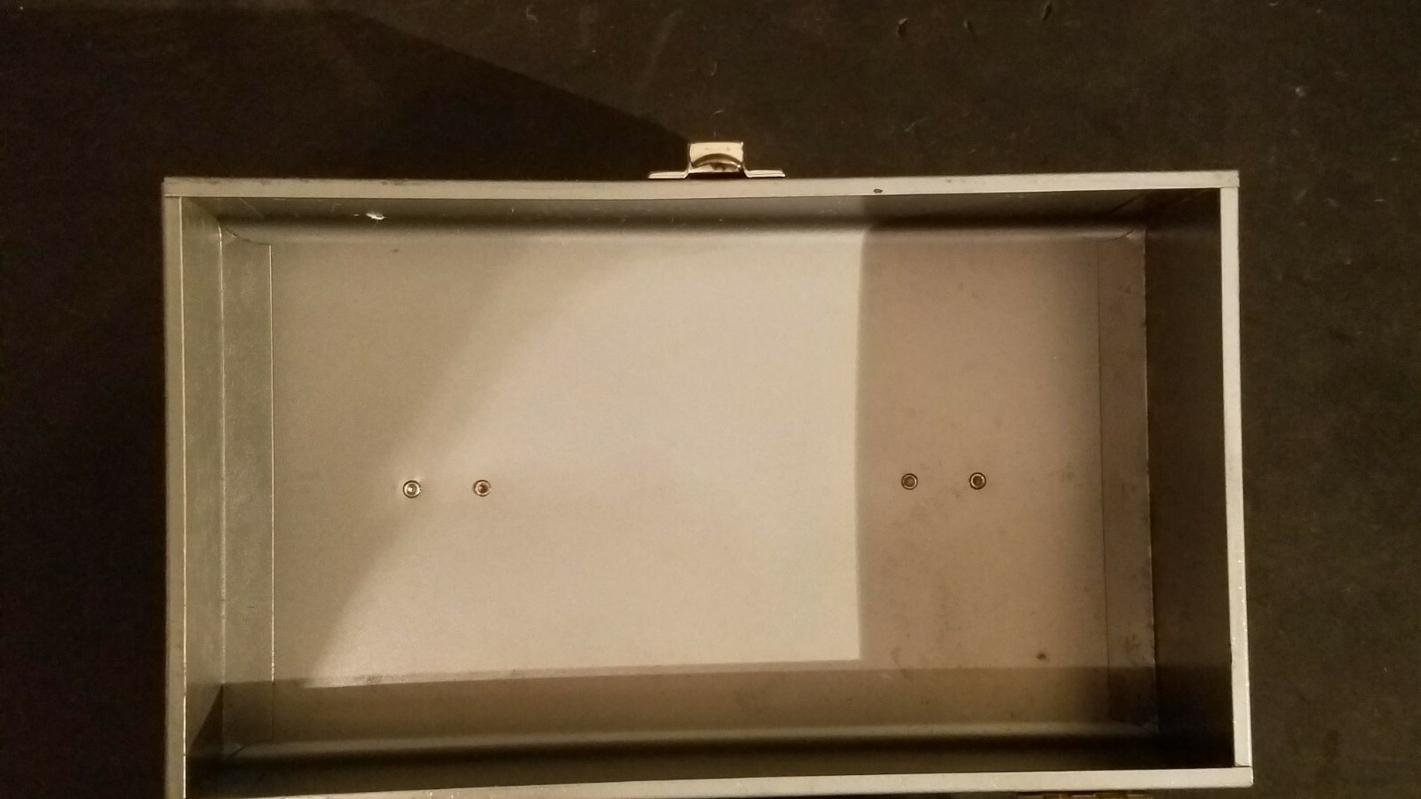 Vintage Metal Montgomery Wards 8mm Reel Storage Holder Box Case