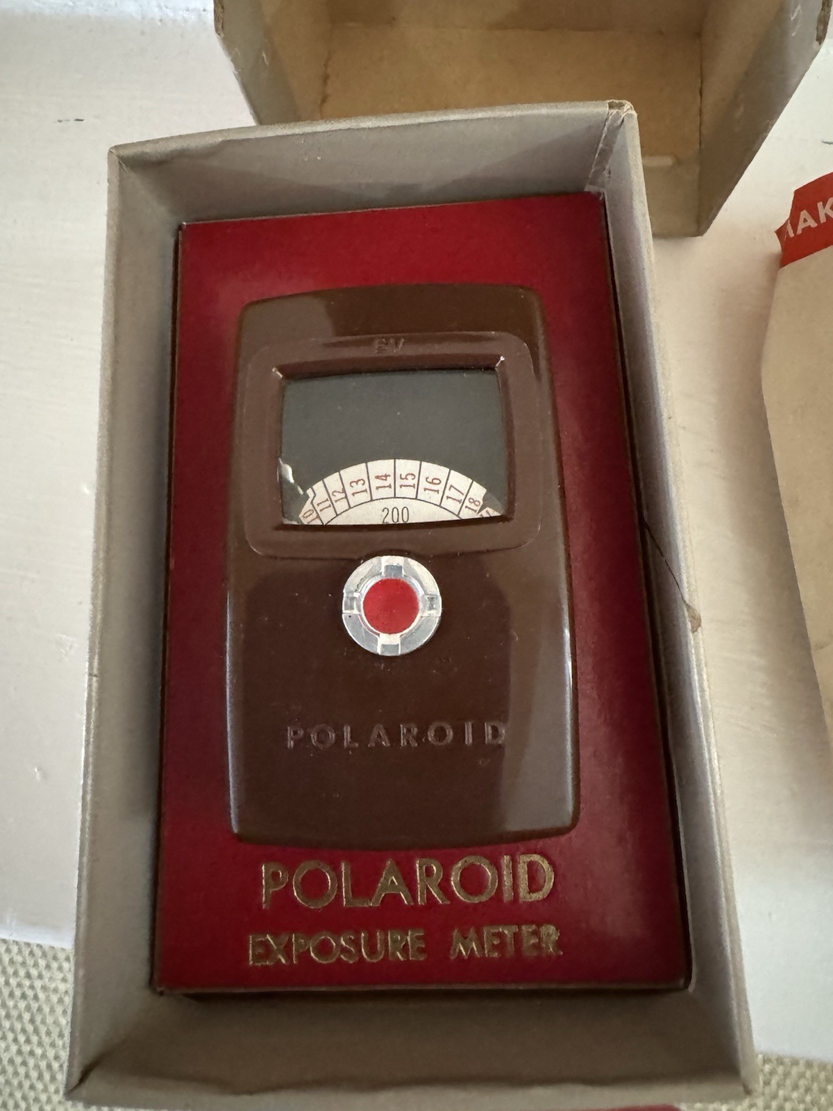 Vintage Polaroid Exposure Meter PR-23B w/ Box & Manual EV Scale