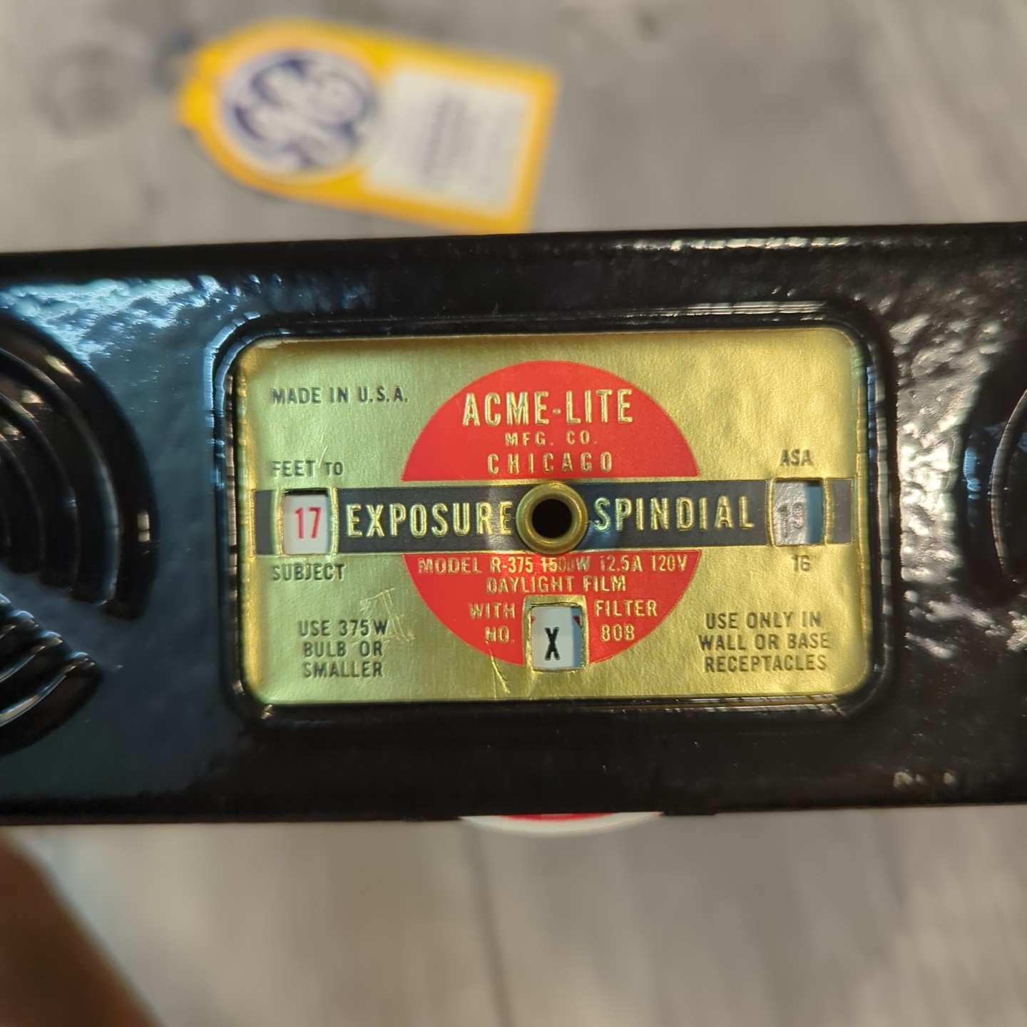 Vintage ACME Lite Mov-E-Lite w/ Case Retro Hollywood *Tested* Includes 2 Bulbs