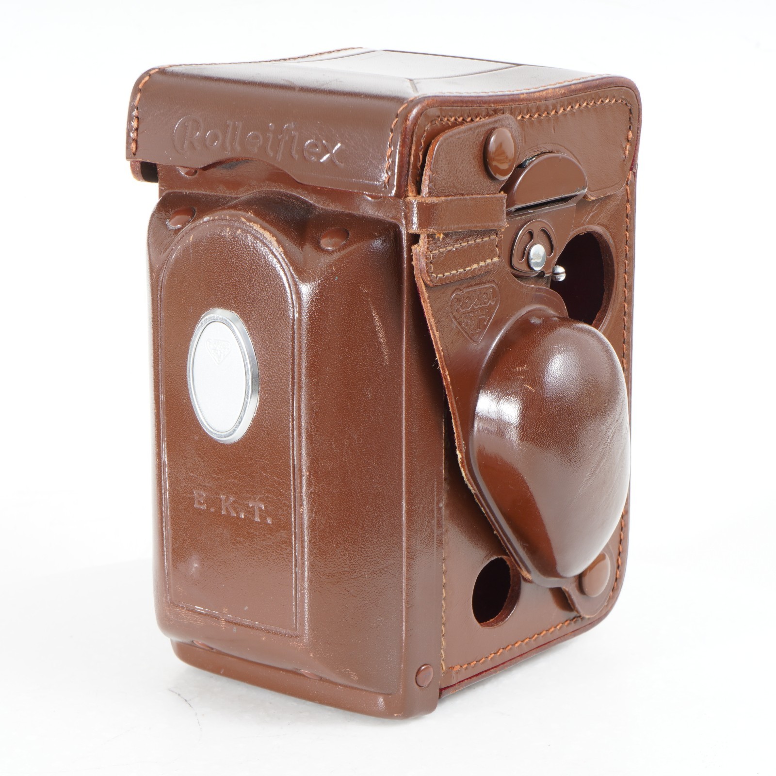 :[EX+++] Rolleiflex Genuine Leather Camera Case w/ Meter Cover for 2.8F & 3.5F