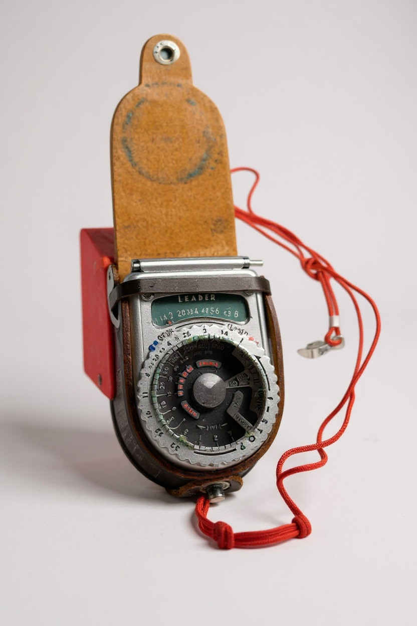Vintage Honeywell Tilt-A-Mite II Flash & Sekonic Leader Light Meter Set – Leathe