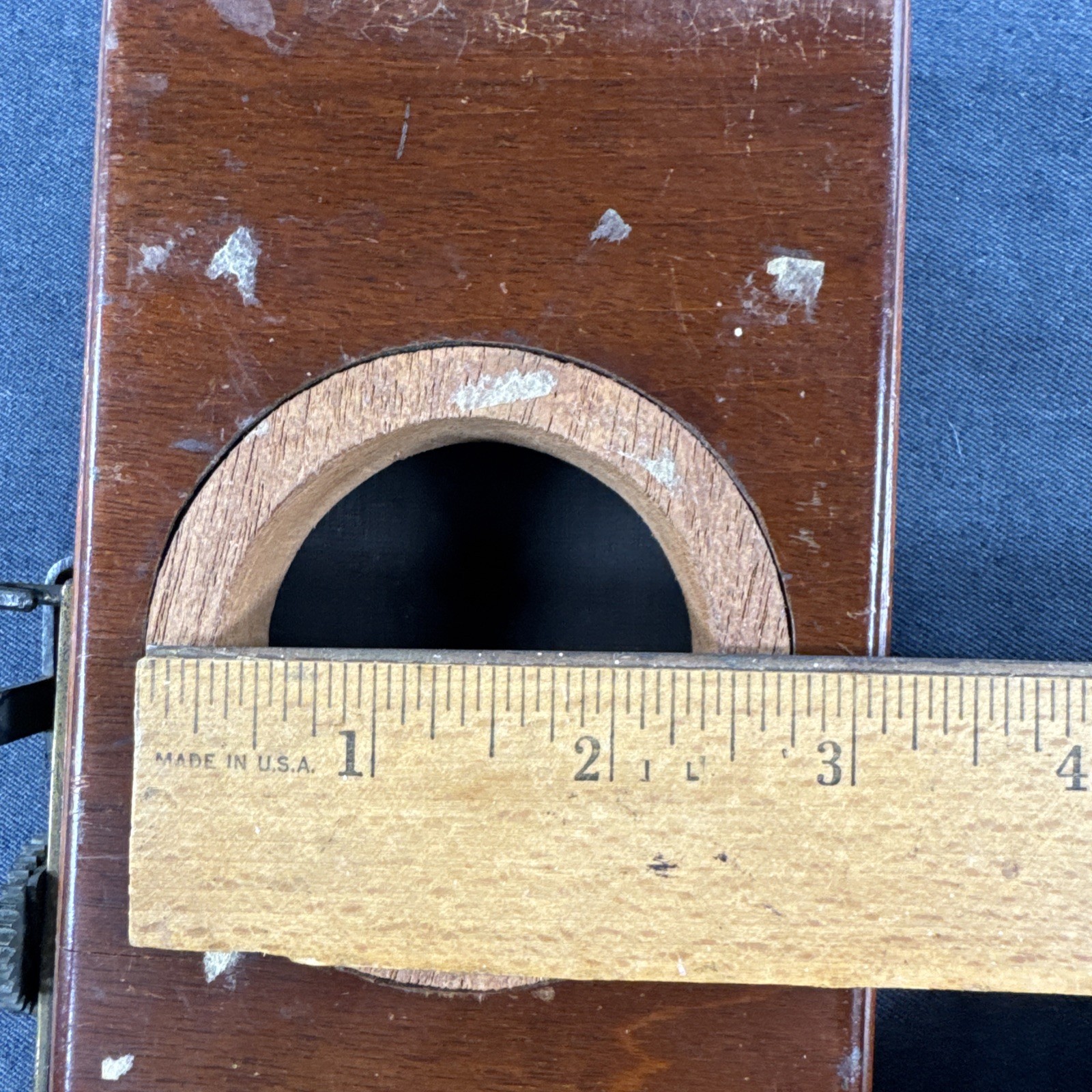 Rare 2.75in Thornton Pickard Extra Rapid Time Shutter Wood Brass For Barrel Lens