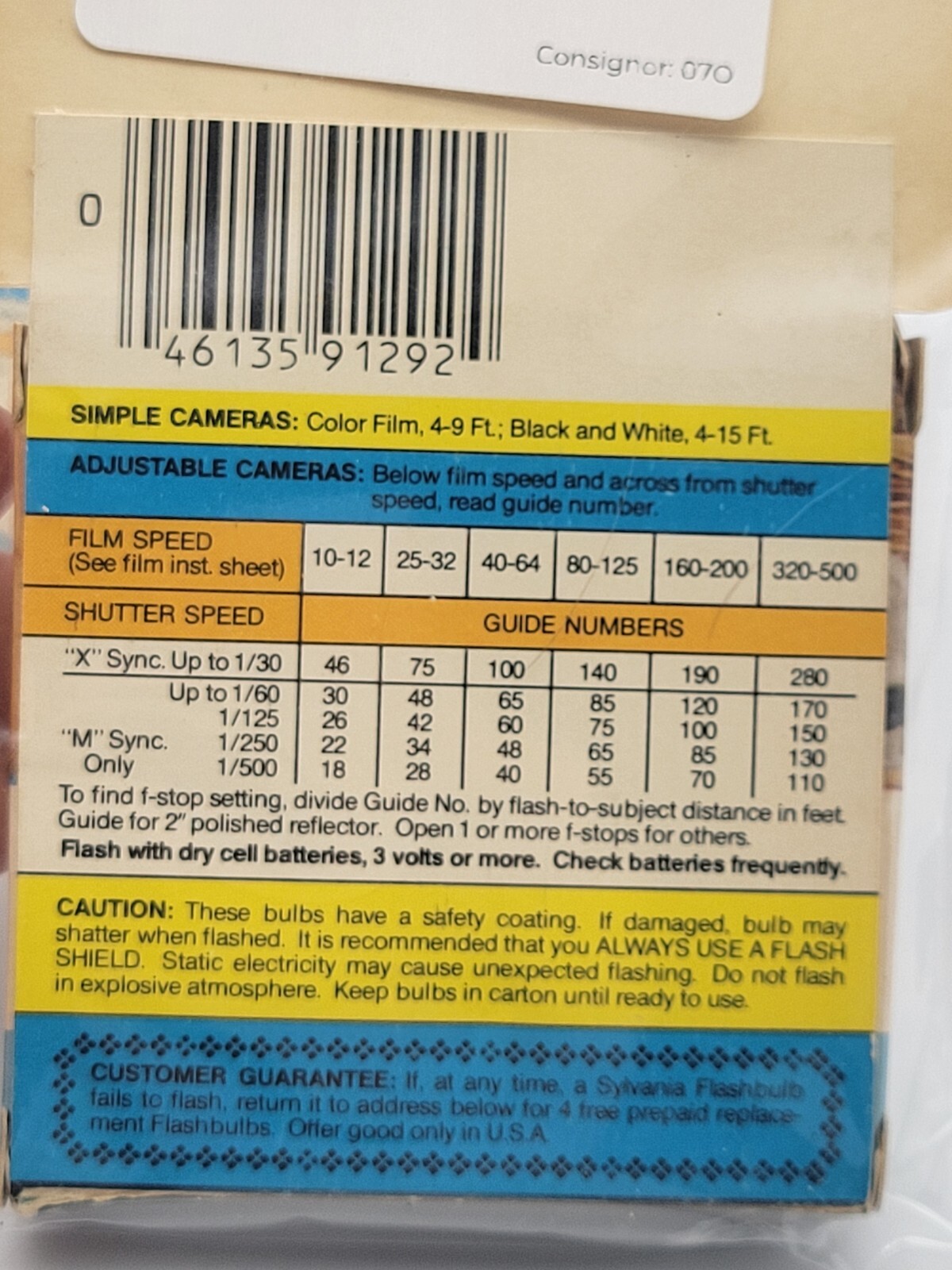 Set Of 2 Sylvania 12 Pk Flash Bulbs Blue Dot AG1B NOS Vintage – Total 24 Bulbs