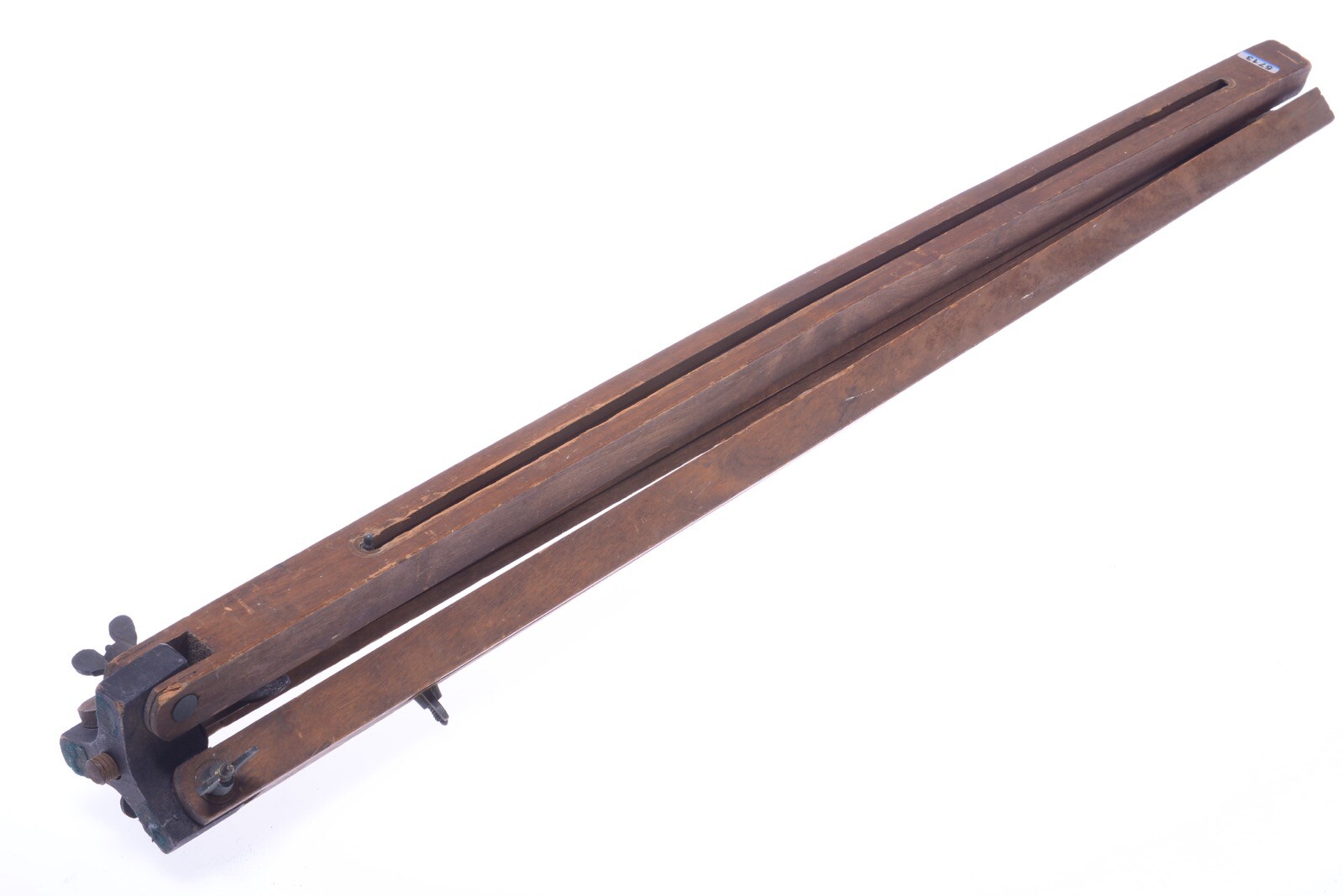 ✅ ANTIQUE WOOD TRIPOD 1.19M, 46.85″ ZEISS? KODAK? 9X12CM GLASS PLATE CAMERAS