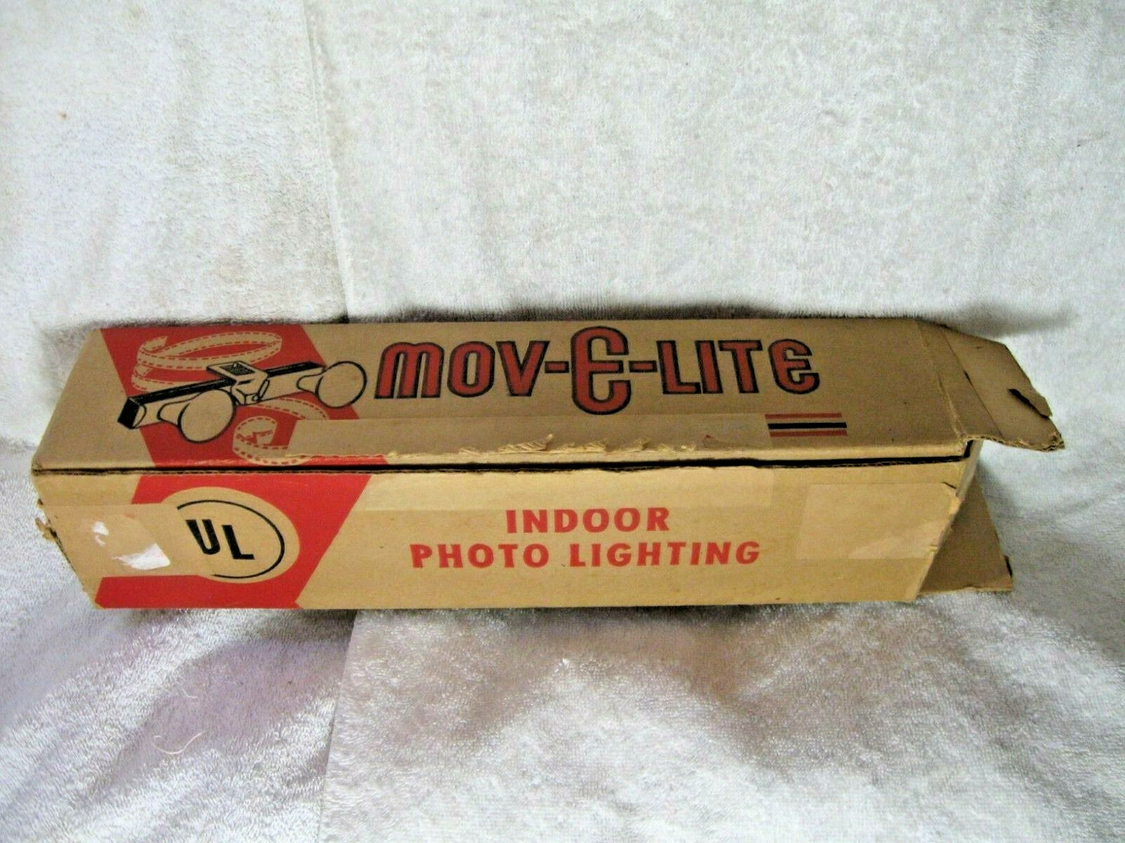 Vintage Collectible MOV-E-LITE 2 Bulb Fixture With Original Box-Camera-Photo-RV!