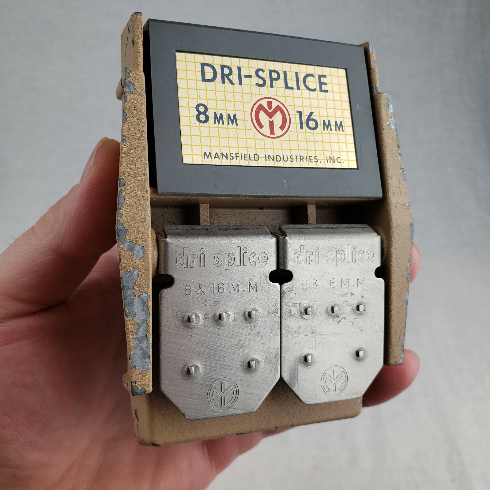 Vintage 8mm 16mm Movie Film Splicer Mansfield Dri-Splice Chicago Illinois USA