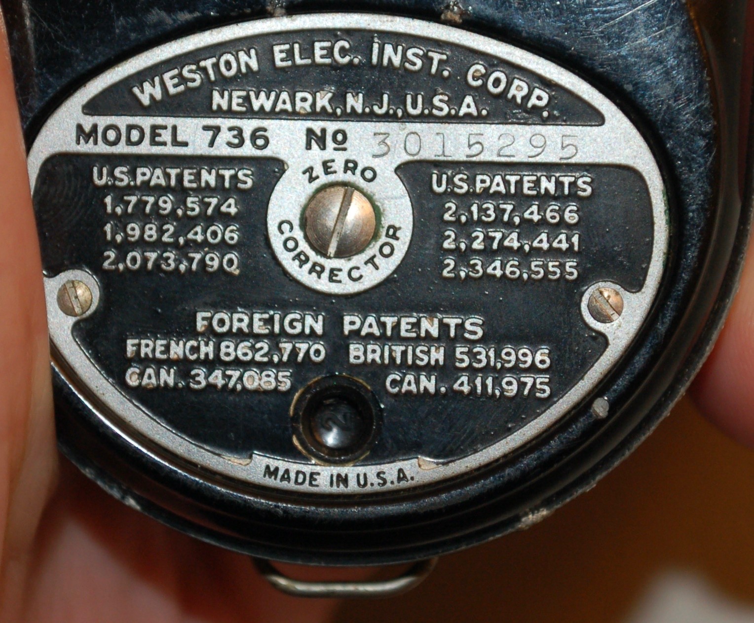 Weston Master II Cine Exposure Meter Vintage Selenium Powered Classic – Working