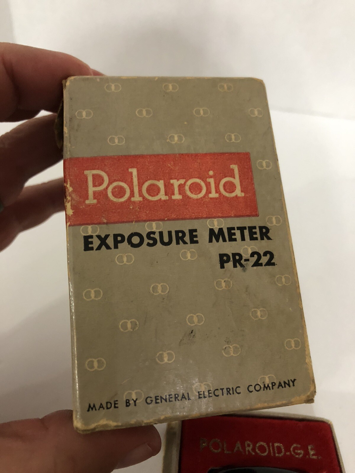 Vintage Polaroid Exposure Meter PR-22 W/Original Box & Manual General Electric