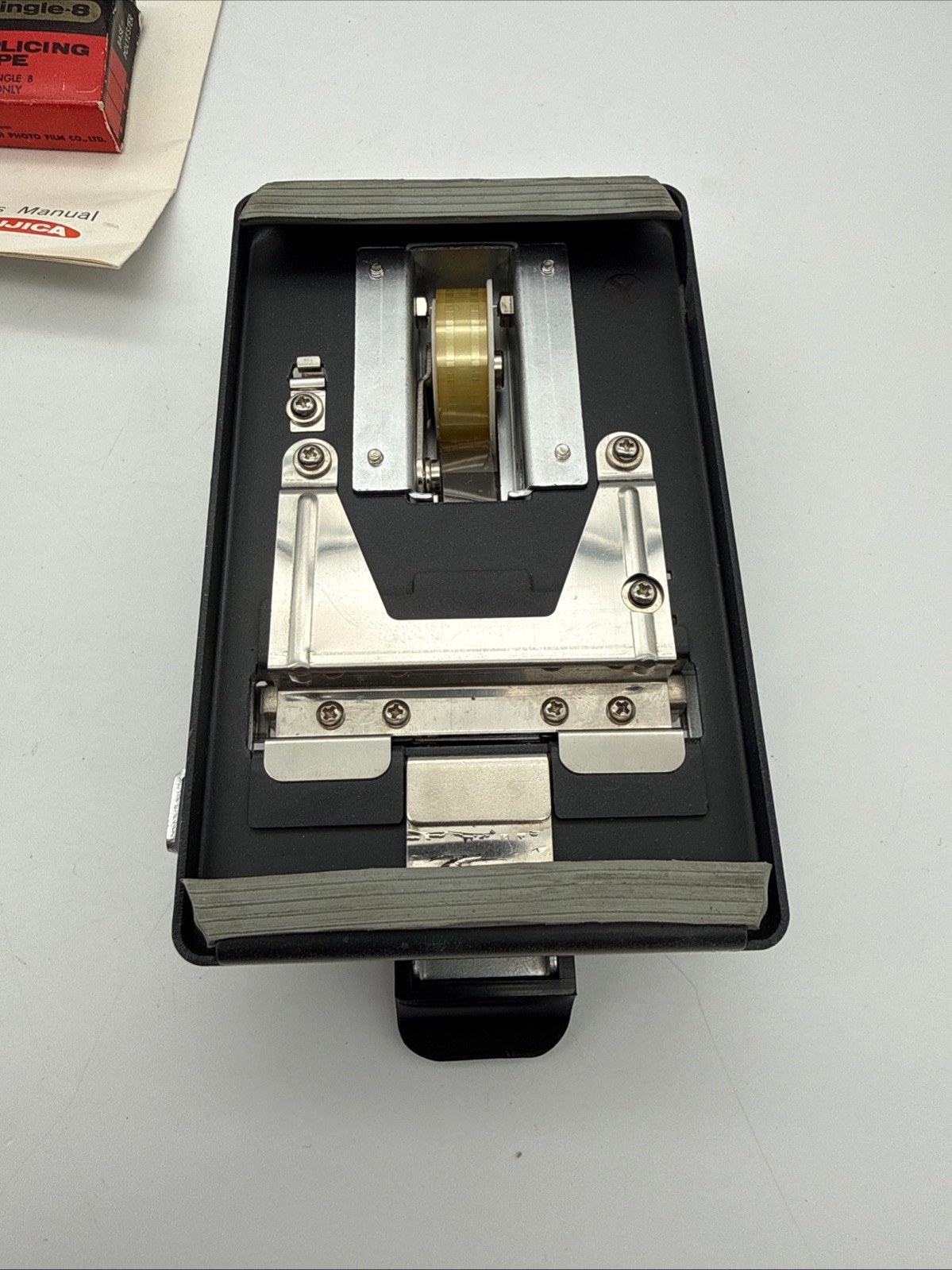 Vintage Fuji Fujica Single-8 Film Splicer Roll Type w/Box Instructions