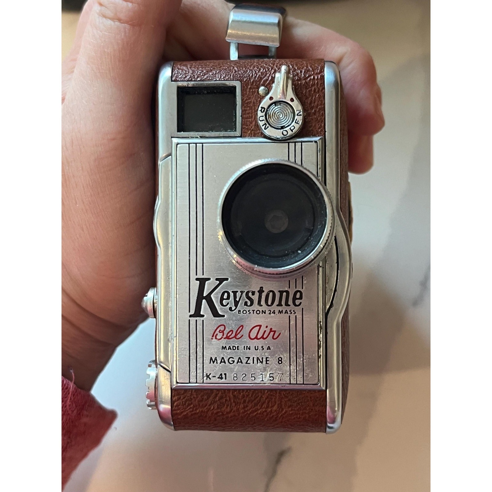 Vtg Movie Camera 8mm Keystone K-41 Bel Air 82515 Magazine 8 Leather Body Case