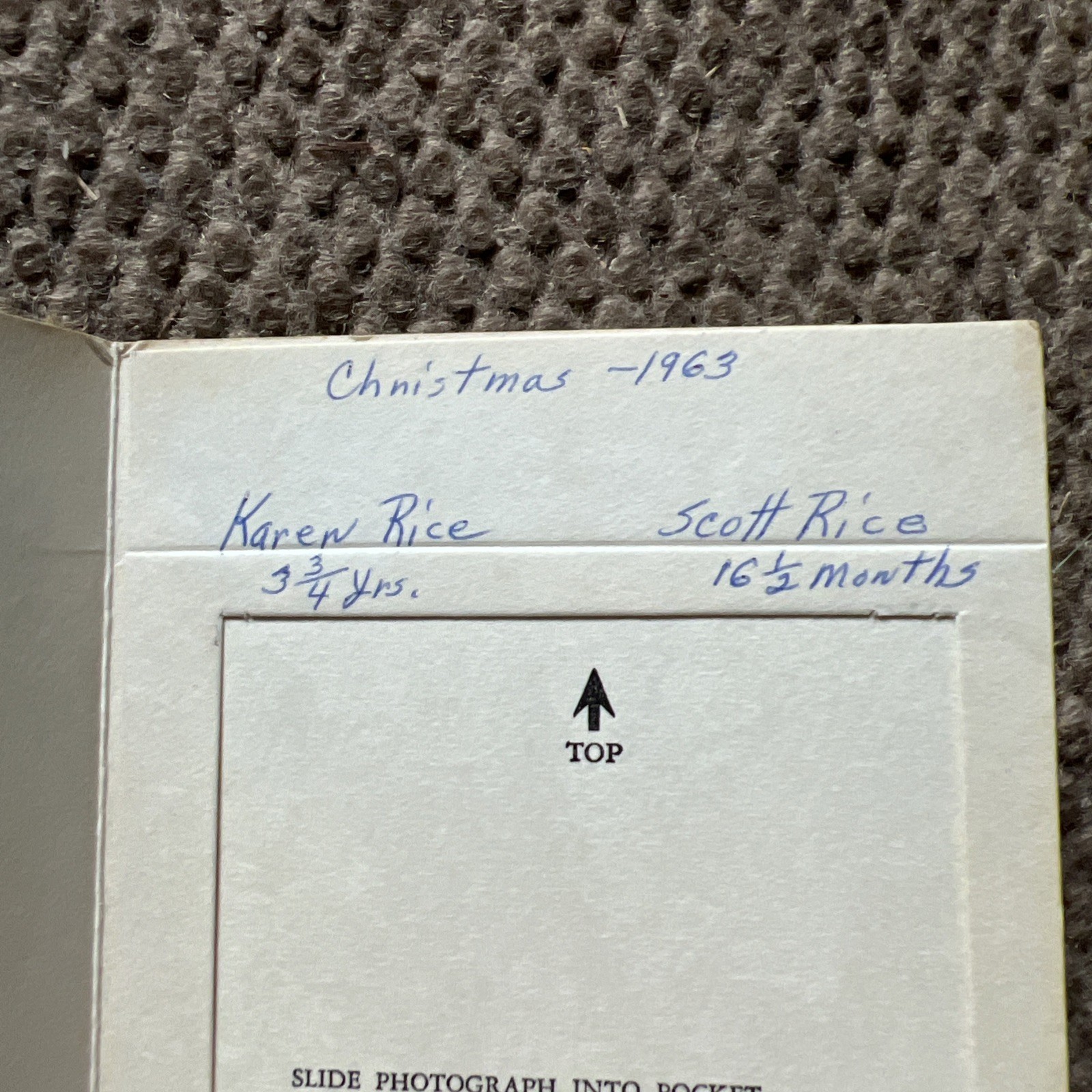 5 VTG 1960’S Photograph CARDS Stock Folder For ” SANTA AND ME ” Photo