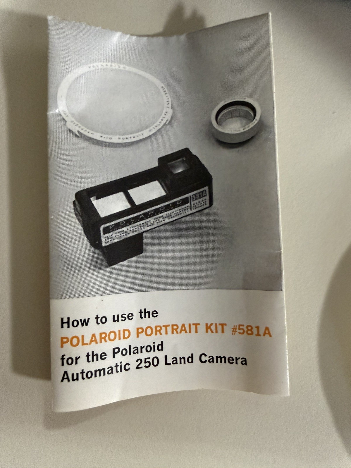 Polaroid Portrait Kit 581A for Polaroid Auto 250 Land Camera Complete Original