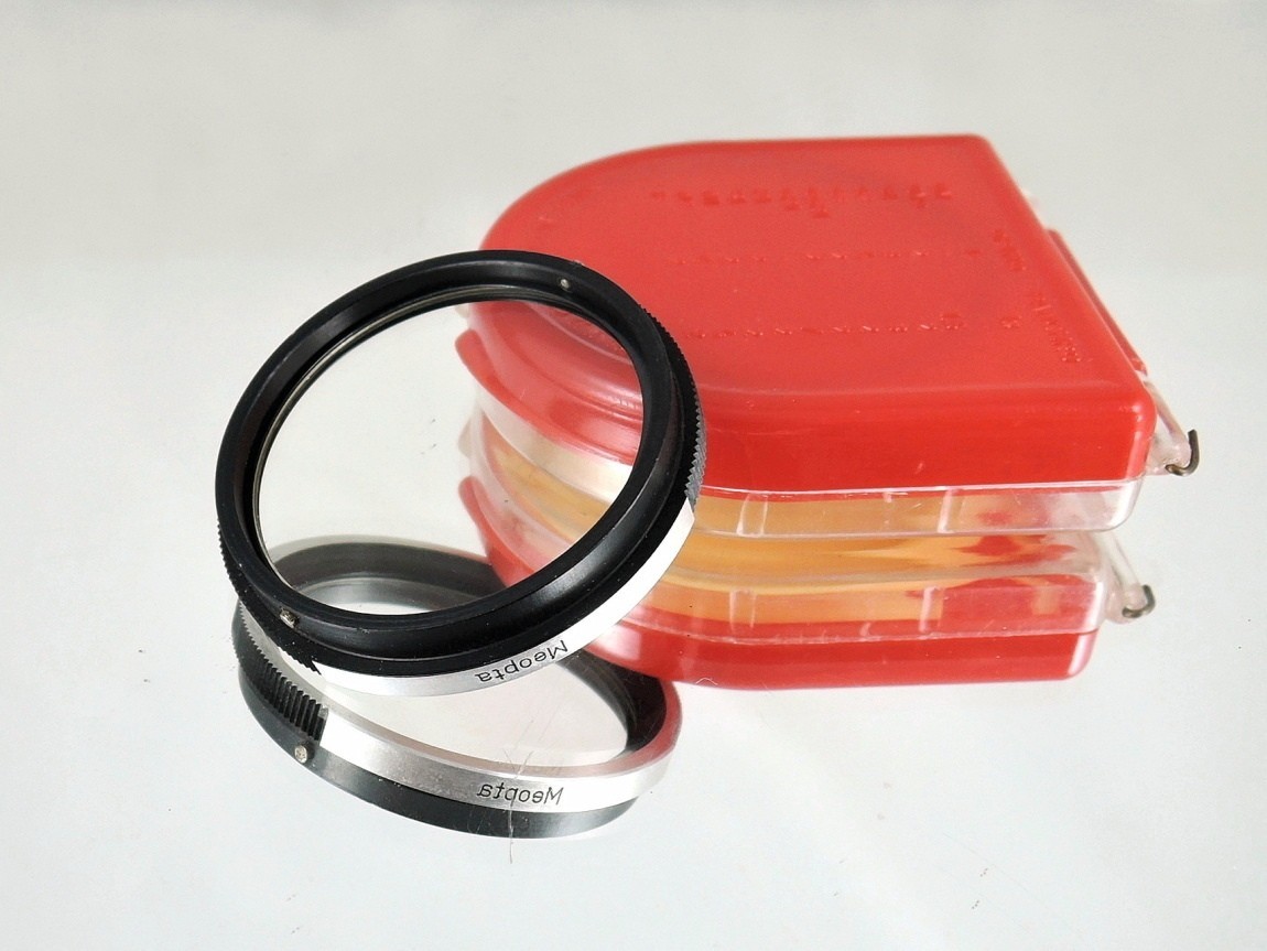 Flexaret UV B36 Filter Meopta Accessories Bayonet RARE + red plastic box.