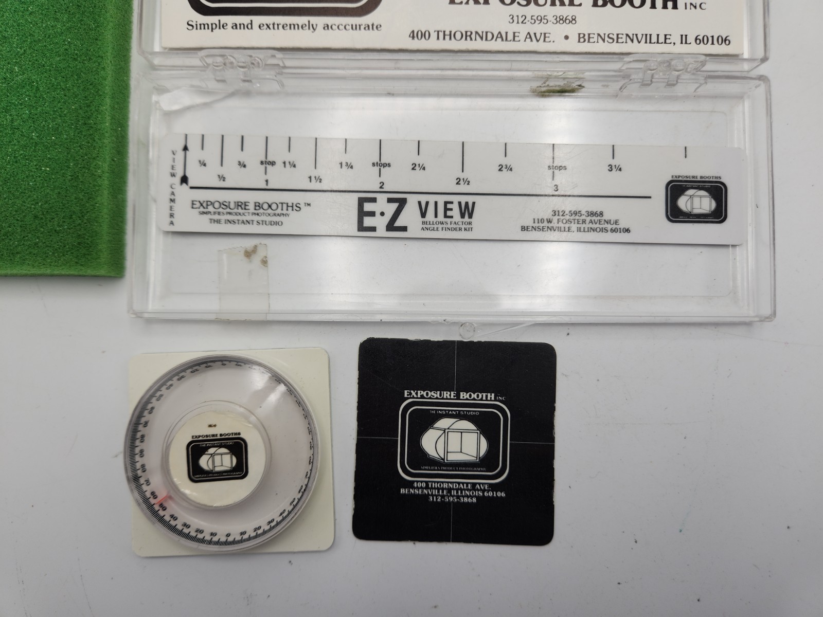 E-Z View Exposure Booths Bellows Factor Angle Finder Kit for Large/Medium Format