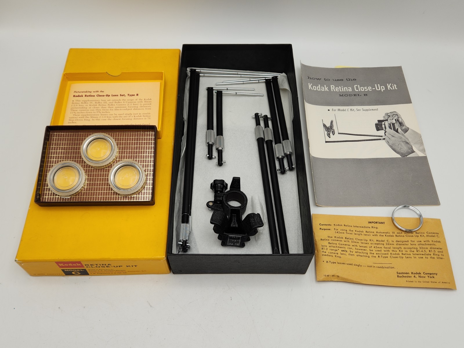Kodak Retina Close-Up Kit w/ F2 32, F3 32, F4.5 32 Filters Camera Macro w/ Box