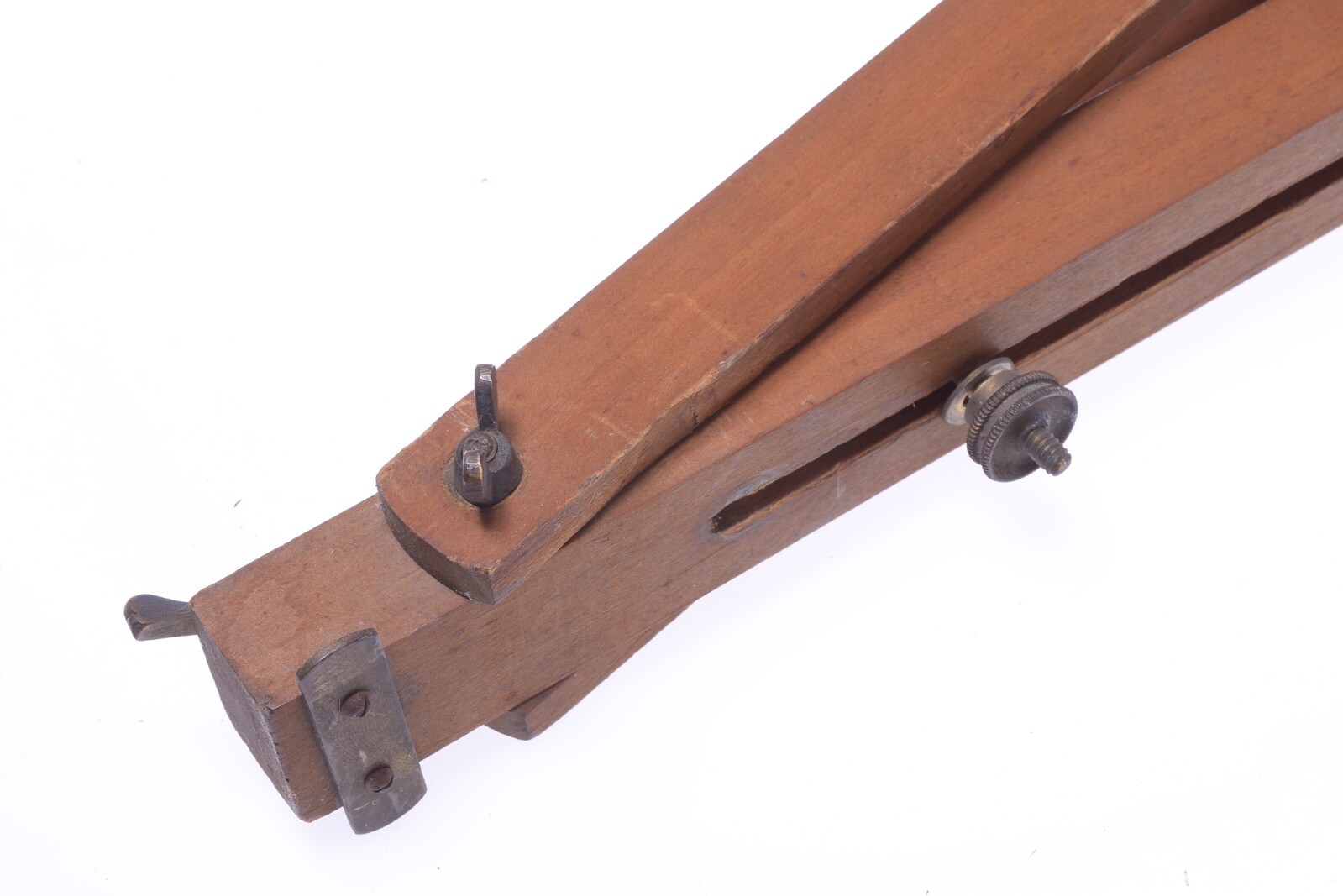 ✅ ANTIQUE WOOD TRIPOD 155CM, 61.00″ GLASS PLATE 4×5 LARGE FORMAT FIELD CAMERA