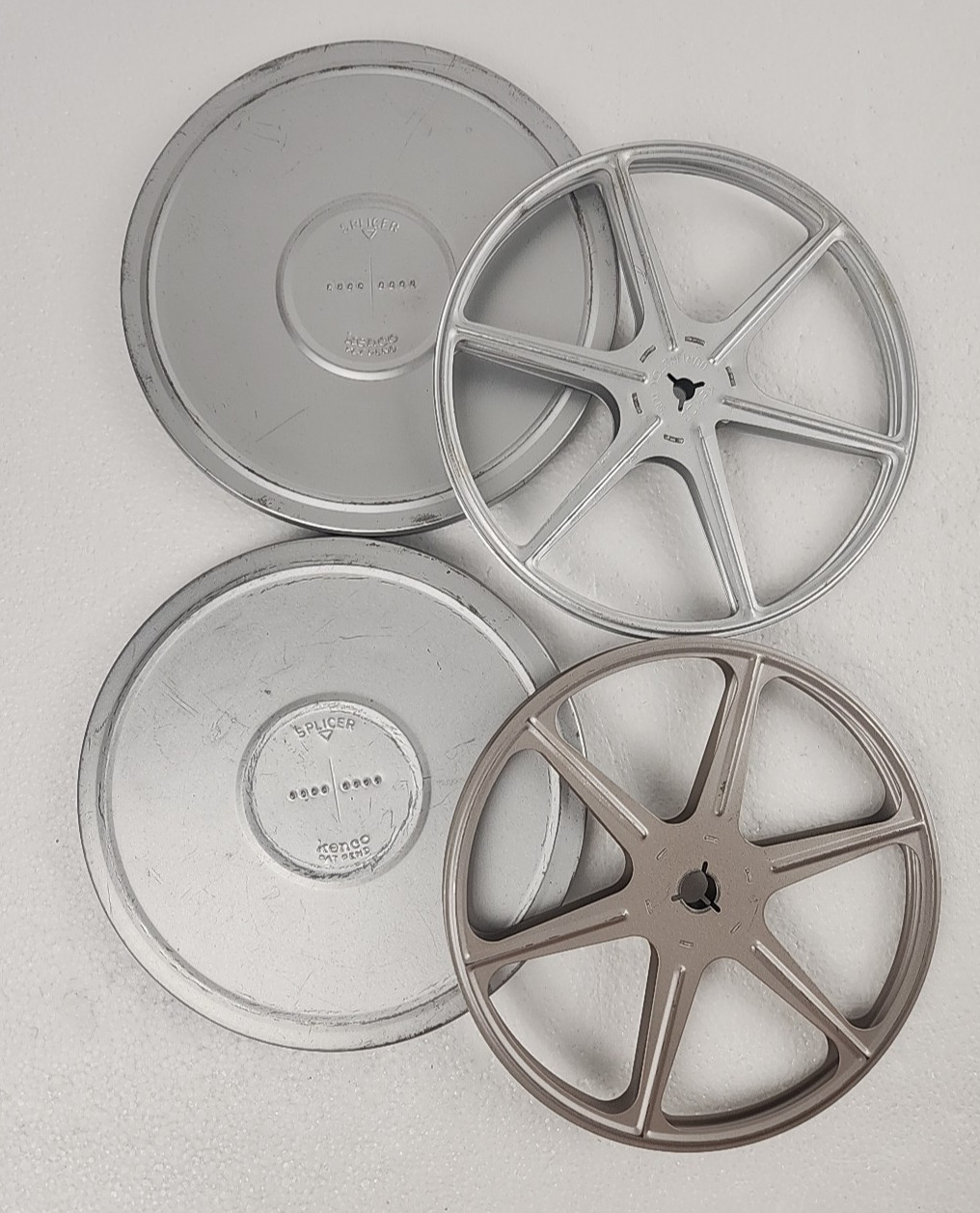 Vintage Kenco 8mm 7” Tin Cases 2x Lot