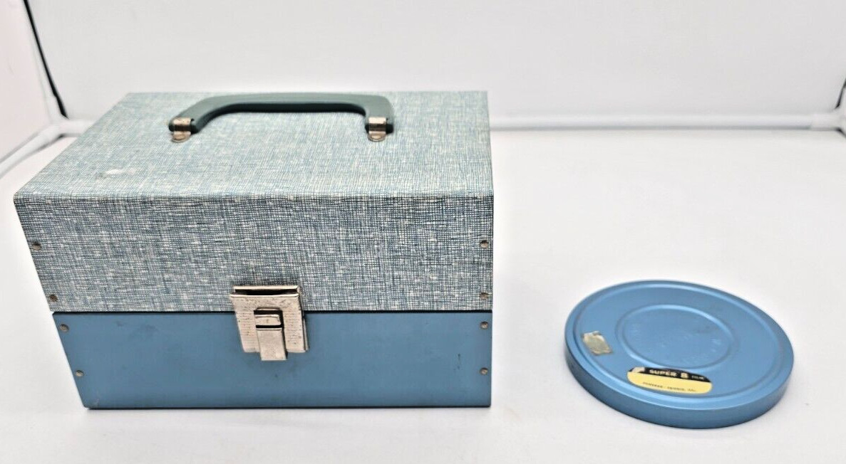 SCHERER Reel To Reel Metal Carrying Case (Holds 12 Canisters) w/ 1 Scherer Reel