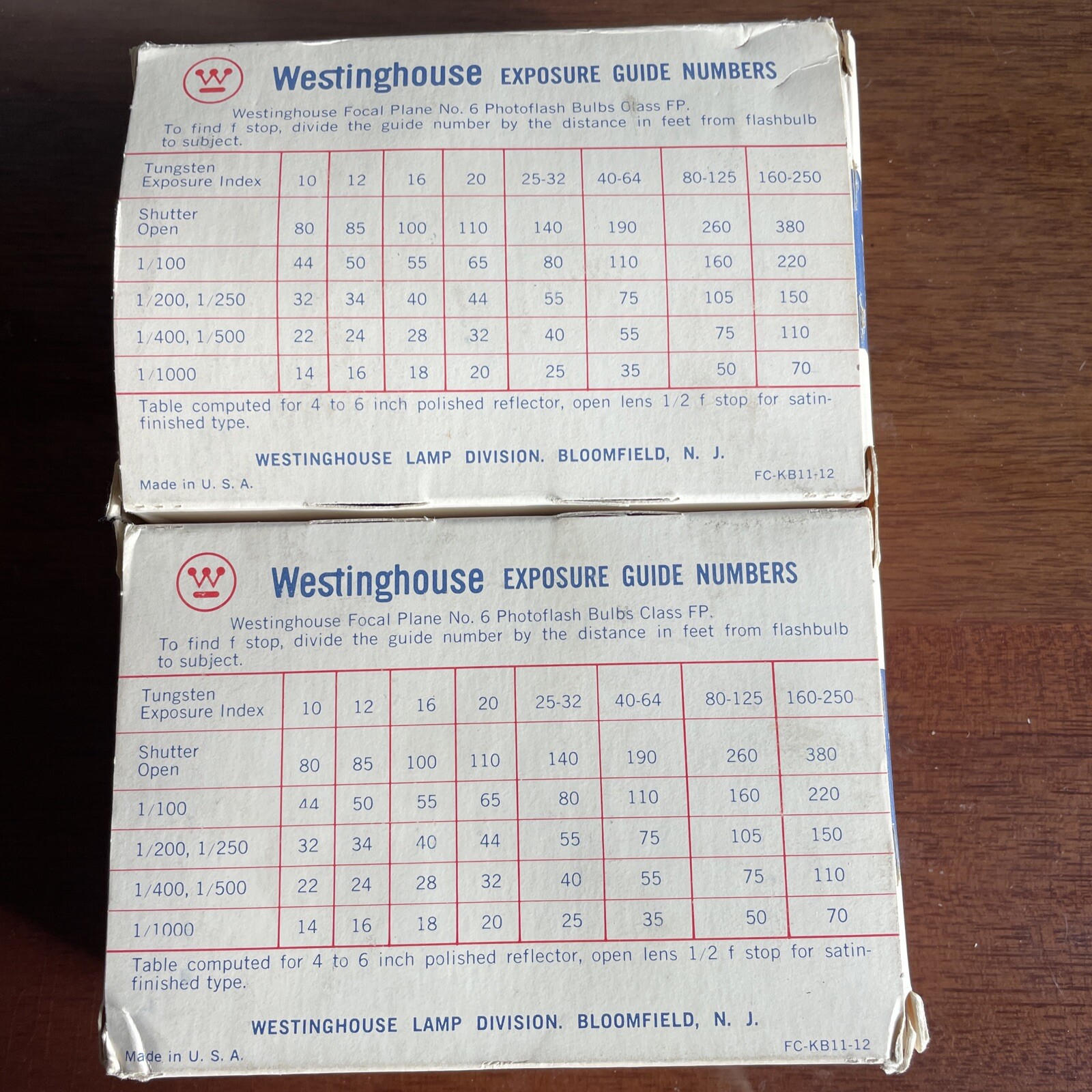 Westinghouse No. 6 Flash Bulbs – 12 Bulbs Vintage