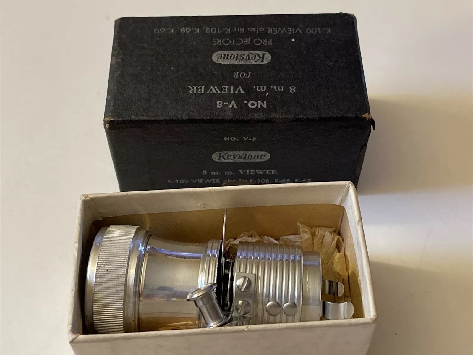 VINTAGE KEYSTONE PROJECTORS NO. V-8 8MM VIEWER FOR K-109 K-108 K-68