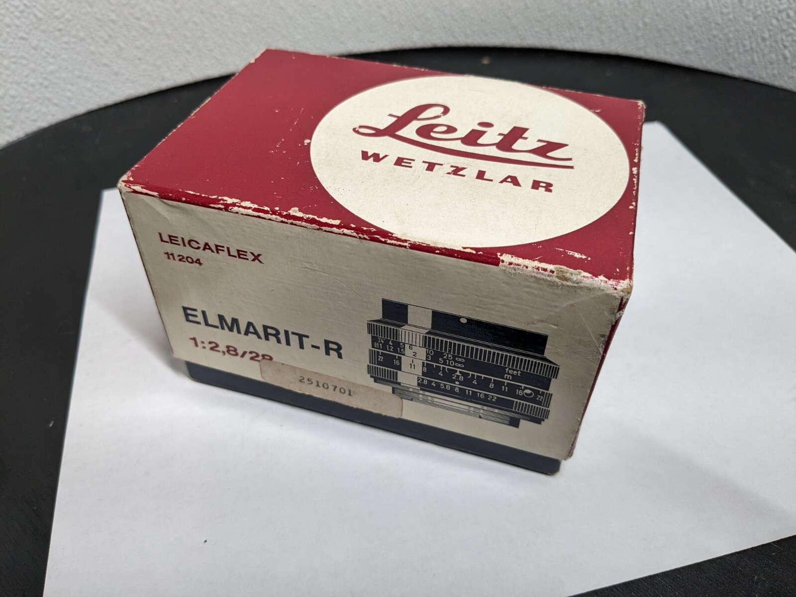 LEICA LEITZ 28MM F2.8 M BOX ELMARIT 28MM F2.8 ELMARIT-R BOX ONLY