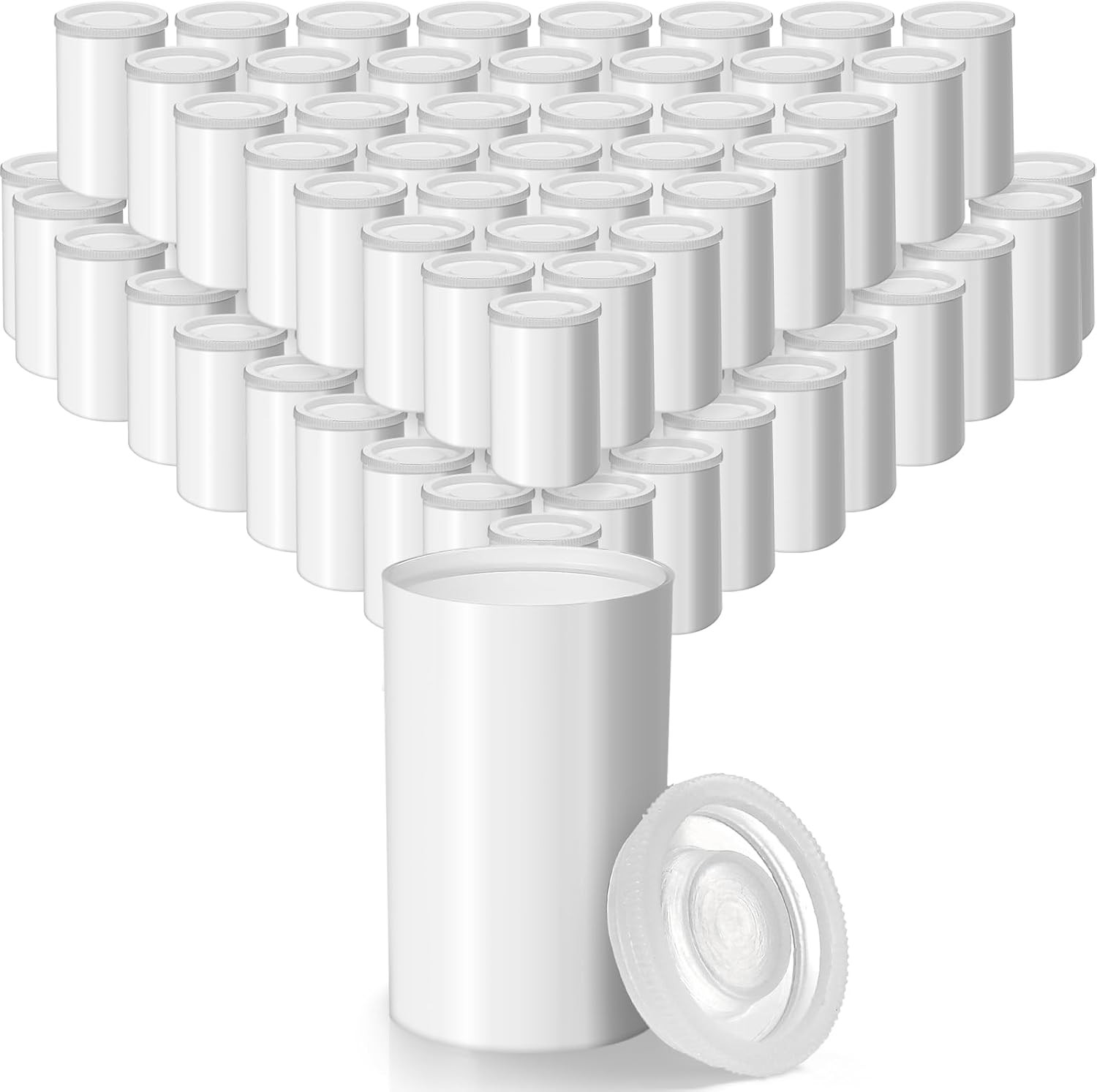 200 Pcs Plastic Film Canister Holder 35 Mm Empty Camera Reel Containers Storage