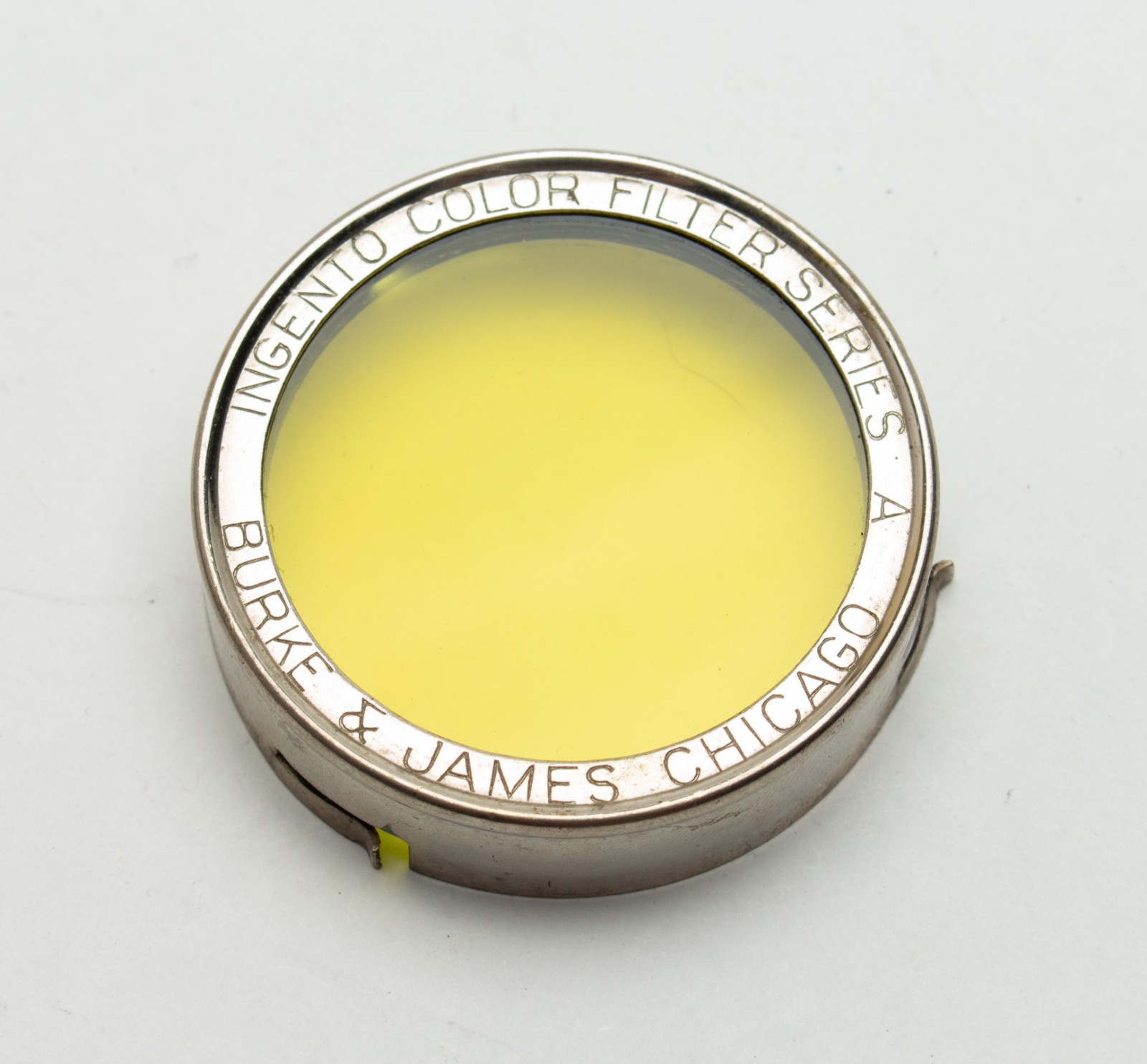 Vintage Burke & James Chicago 2″ Ingento Color Filter Series A Yellow Slip On K2