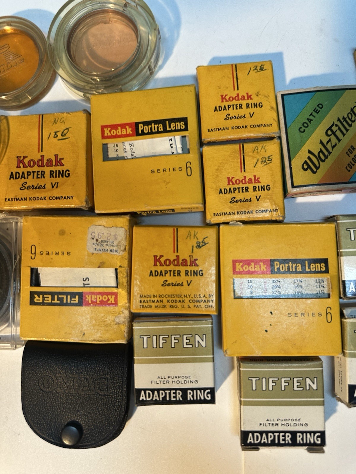 Lot Of Vintage Kodak, Tiffen Camera Accessories Filters, Adapters (7)