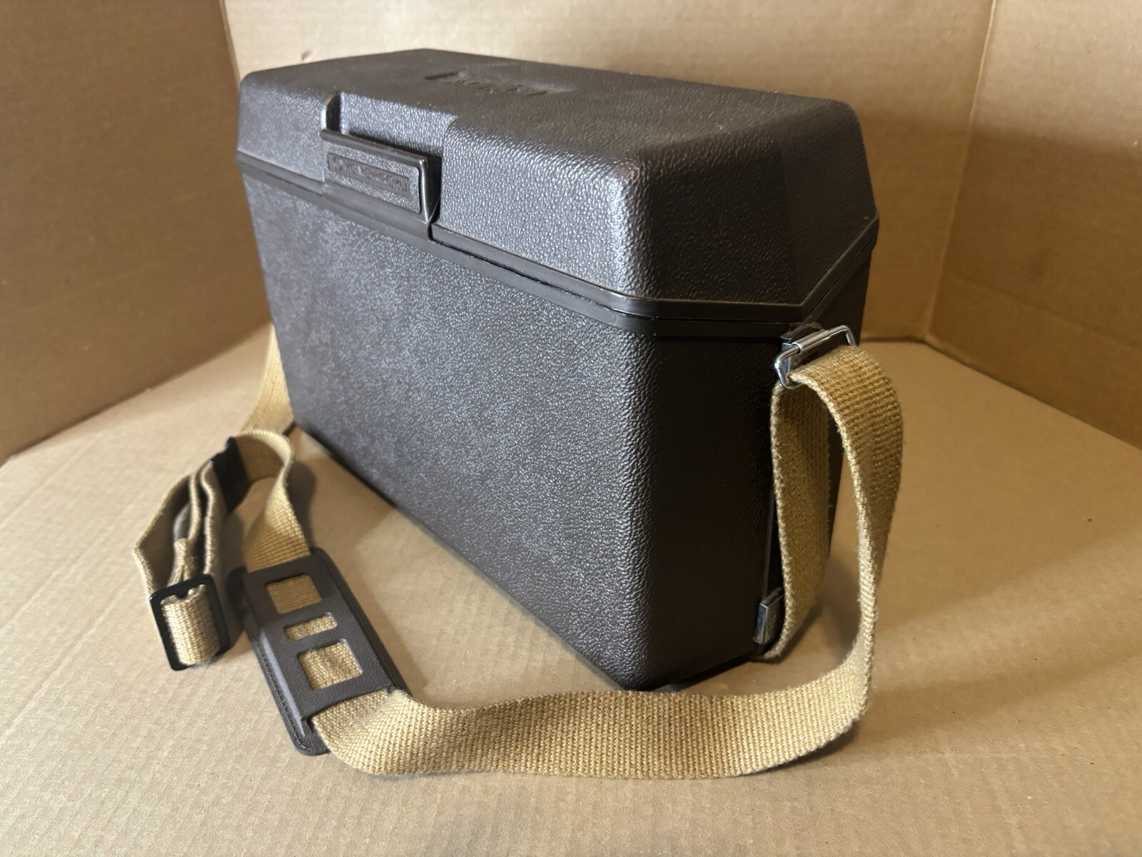 Vintage KONICA Hard Shell Camera Case / Box with Strap Made in Japan Rare HTF