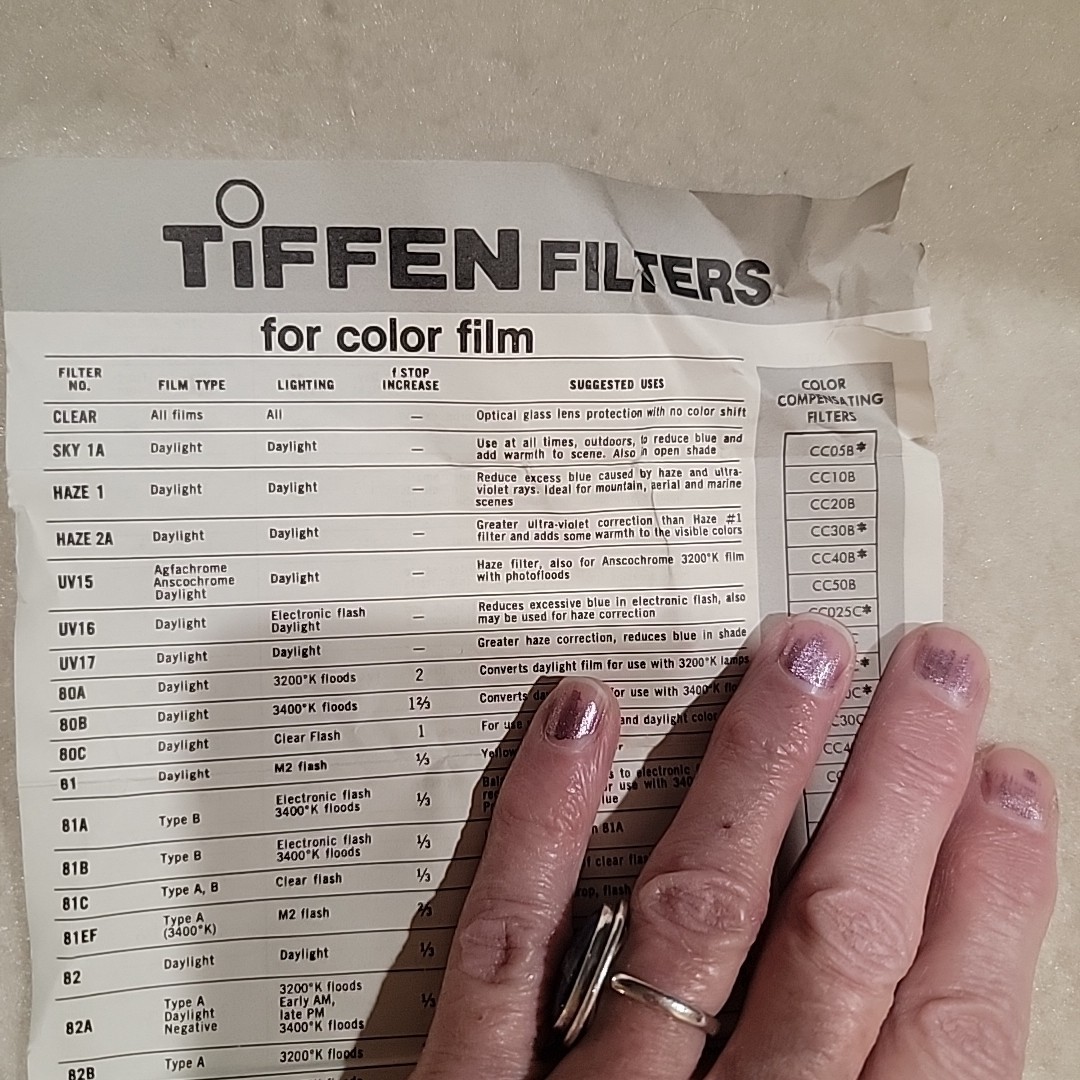 Vintage W Box 1983 ? Tiffen 58mm Black Filter Halation Diffusion Photography Col