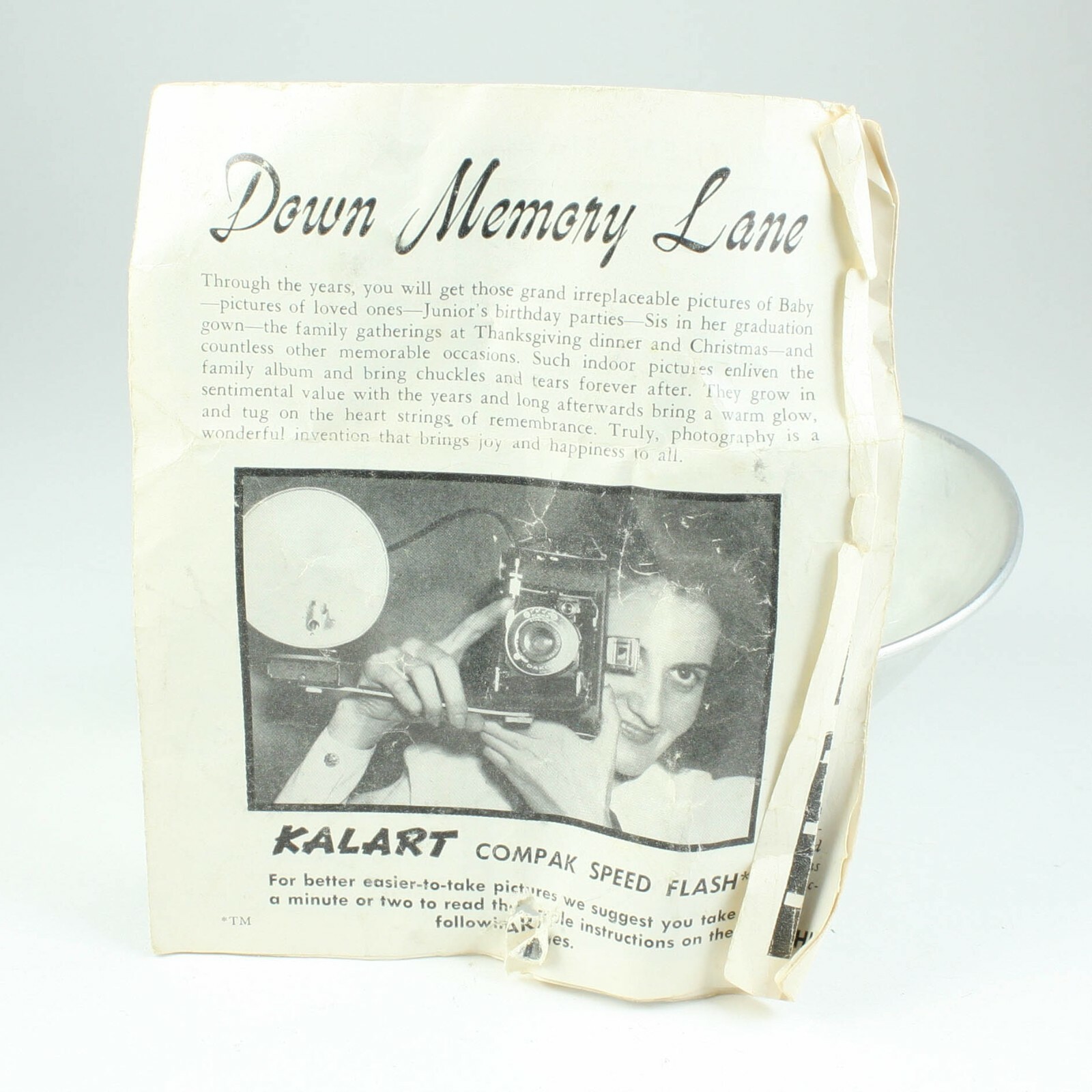 Kalart Compak Speed Flash + Instructions – Vintage Bulb Unit