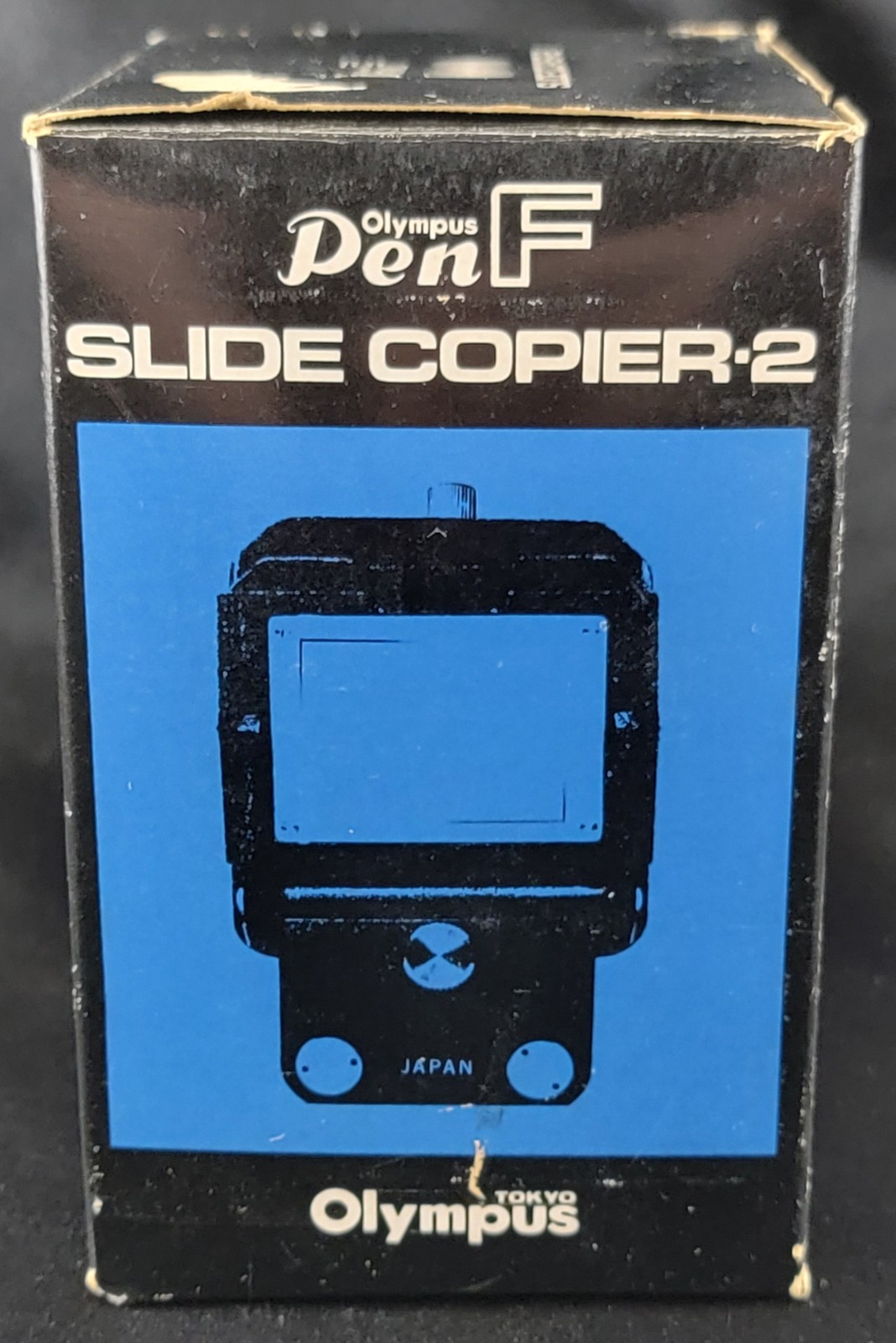 Slide Copier 2 Olympus Pen F Bellows Camera Lens Tokyo Japan Vintage
