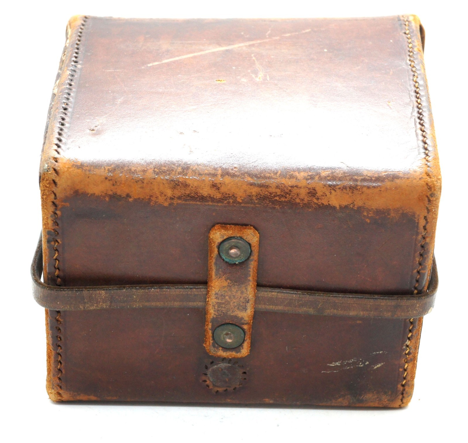 Solid LEATHER CASE VINTAGE 6×9 cm CAMERA or other Made by Watson & Son 1918