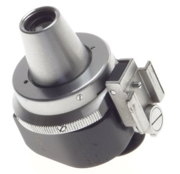 LEATHER CASED LEITZ LEICA UNIVERSAL MULTIFOCAL RANGEFINDER HOT SHOE VIEW FINDER
