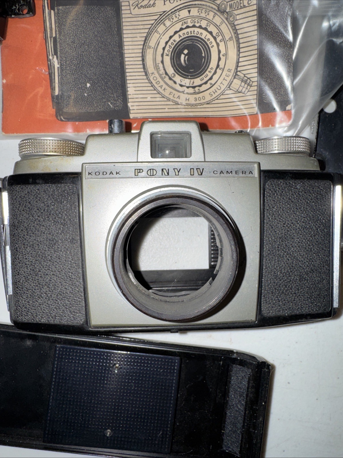 Kodak Pony IV Camera Parts Lot Body Back Cover Internal Parts Repair