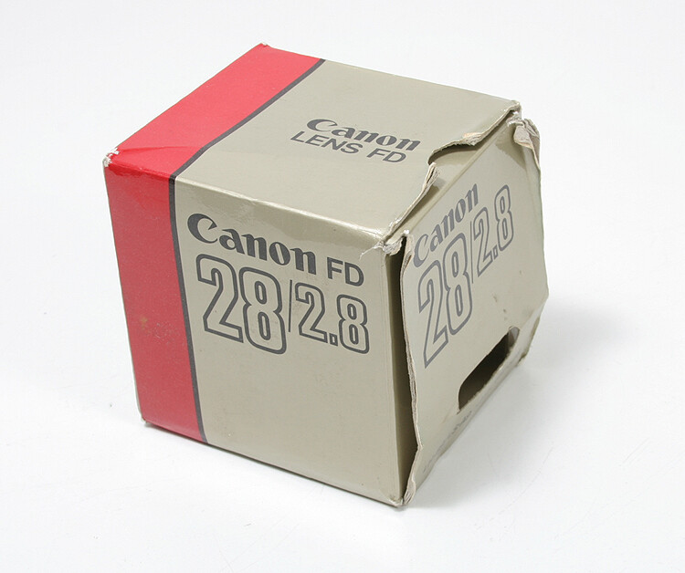 CANON BOX FOR 28MM F2.8 CANON FD LENS/149051