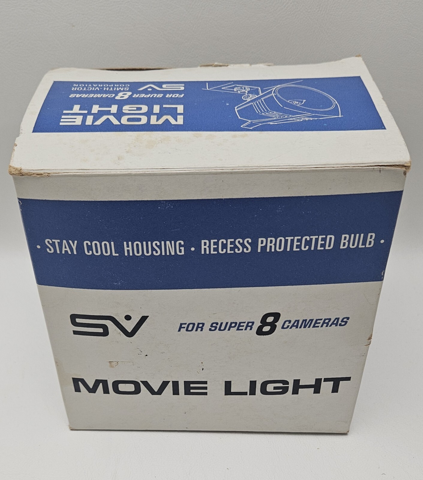 SV Movie Light For Super 8 Camera Q1U Box Brackets Smith Victor