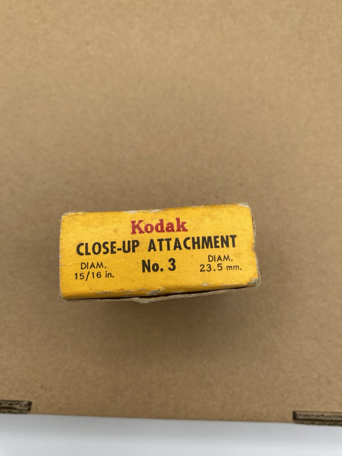Vintage Kodak Close-Up Camera Attachment No. 3 with Original Box & Plastic Case