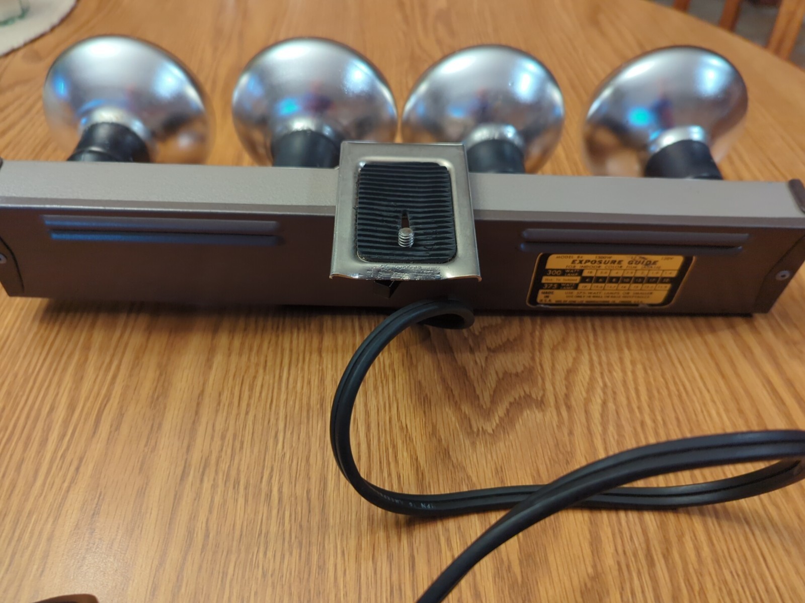 Vintage Keystone Movie-Lite Boston Working 4 Light Movie Film Lighting W/ Bulbs