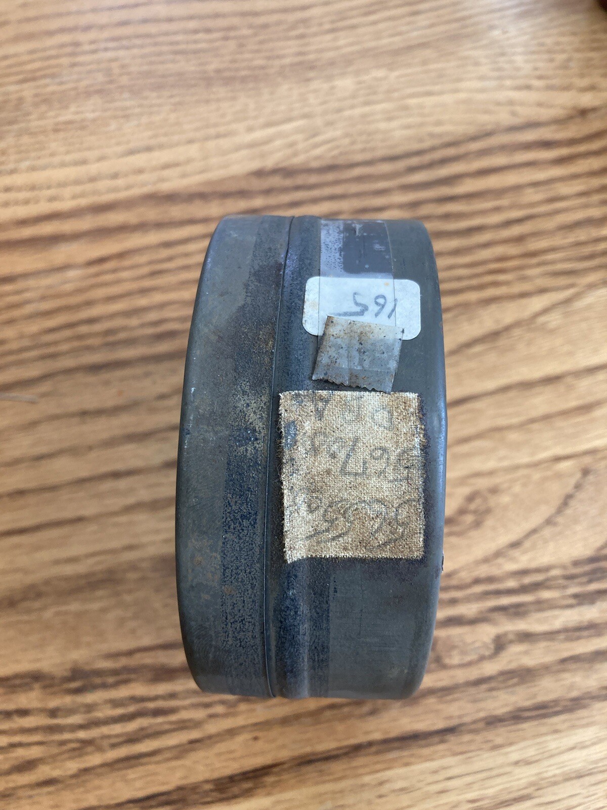 Vintage Agfa Ansco 4″ Tin Negative Film Canister 35mm 100FT with Reel