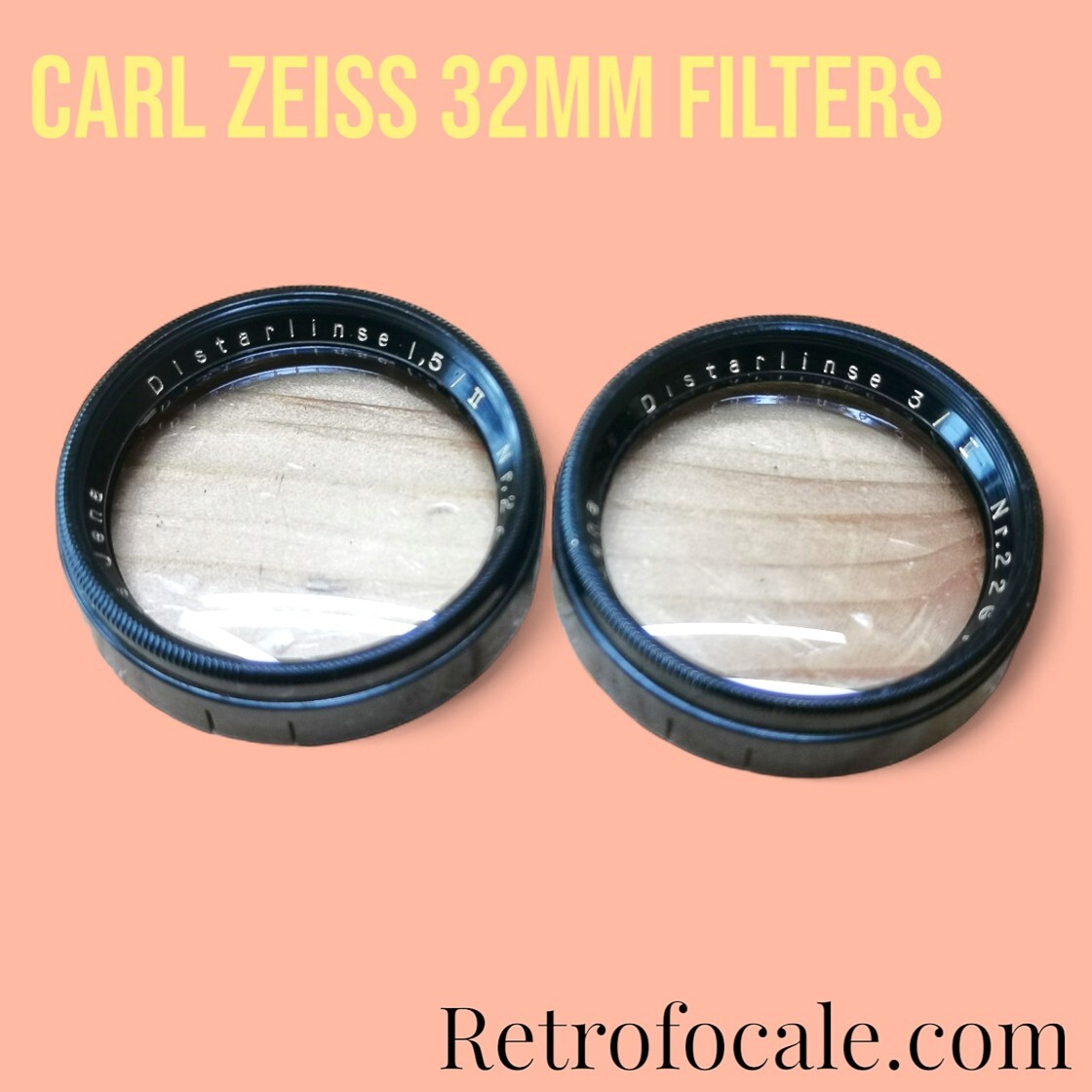 🖤 Carl Zeiss Distarlinse 32mm Filter Set🖤 Rolleiflex / Rolleicord
