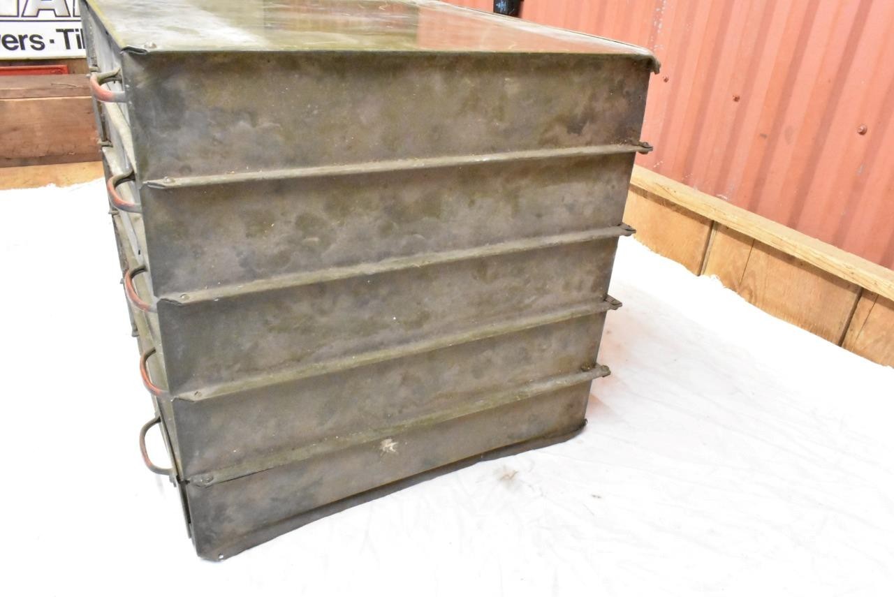 Vintage Movie Film Reel Steel Storage Cabinet Case 5 Door 35mm 18″ x 18″ x 17″
