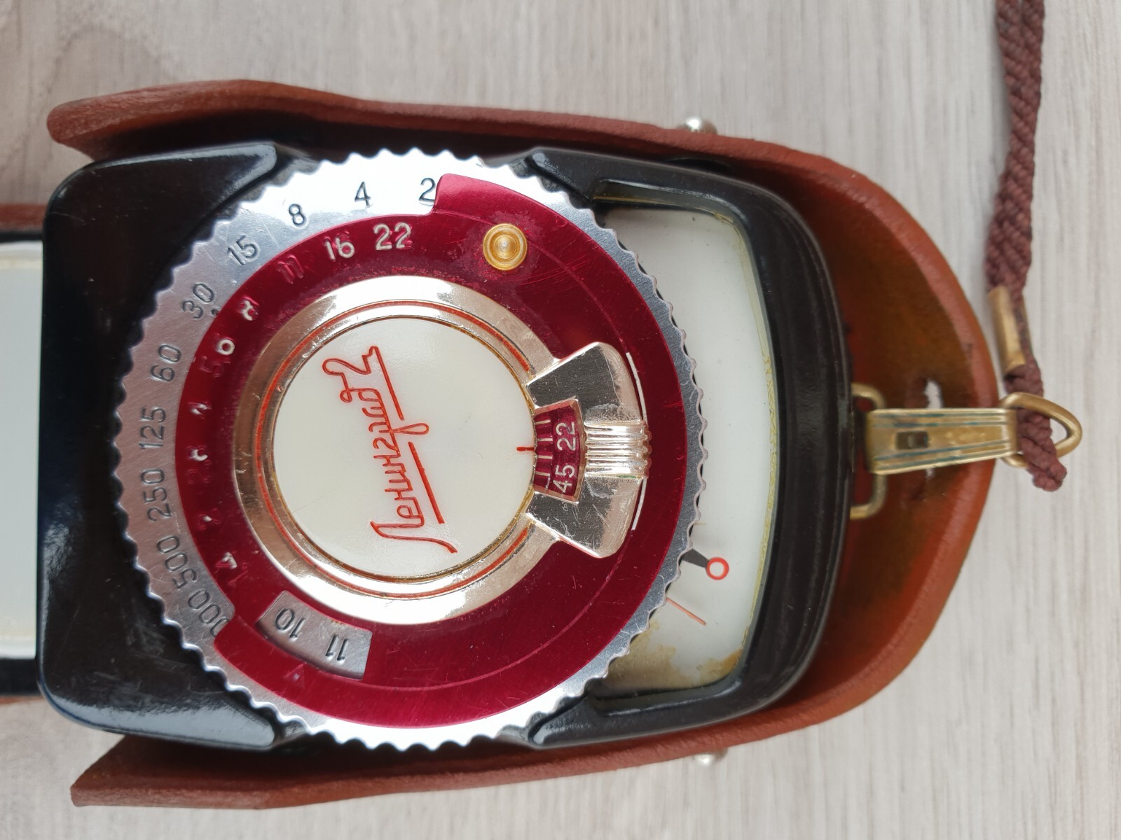 Vintage photo exposure meter “Leningrad-2” SRSR, year of manufacture 1962