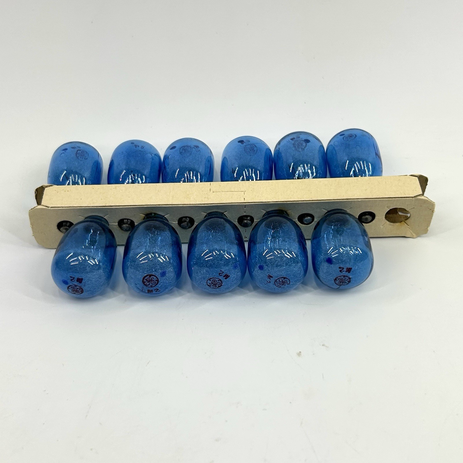 Vintage GE Blue M2B Flashbulbs – 11 Bulbs