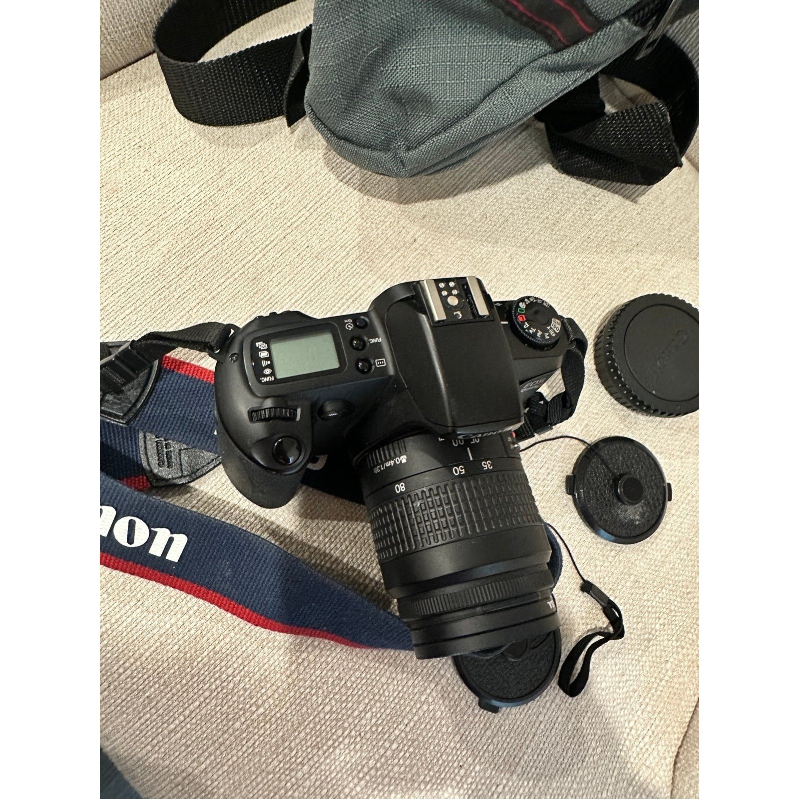 Vintage Canon EOS Rebel G Camera and case 1990’s PARTS ONLY